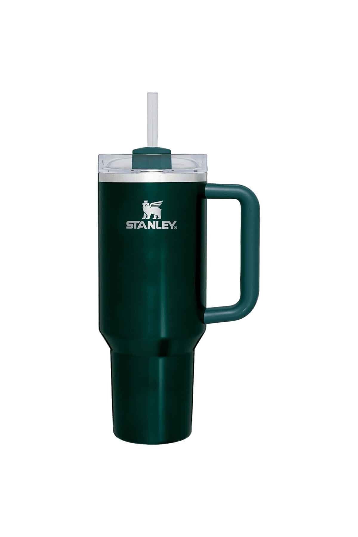 Stanley Quencher H2.O FlowState Tumbler Pipetli Termos Evergreen Glow 1.18 Litre