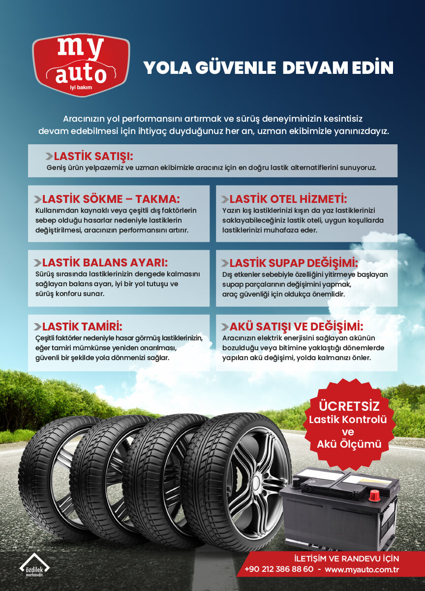 Lastik Otel Hizmeti (Sezonluk) 17 İnç ve Üzeri