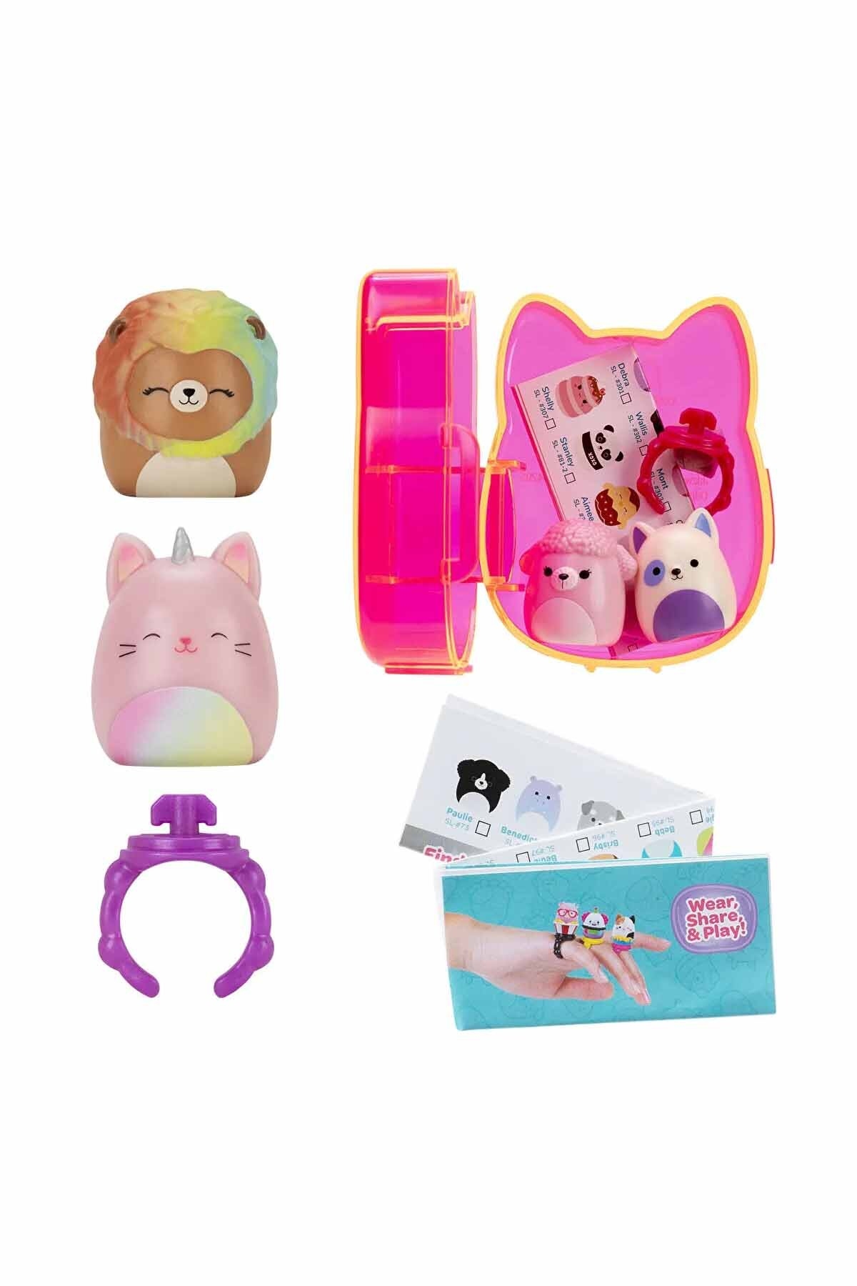 Squish-A-Longs 2 Figür + Yüzük Sürpriz Paket Seri 2