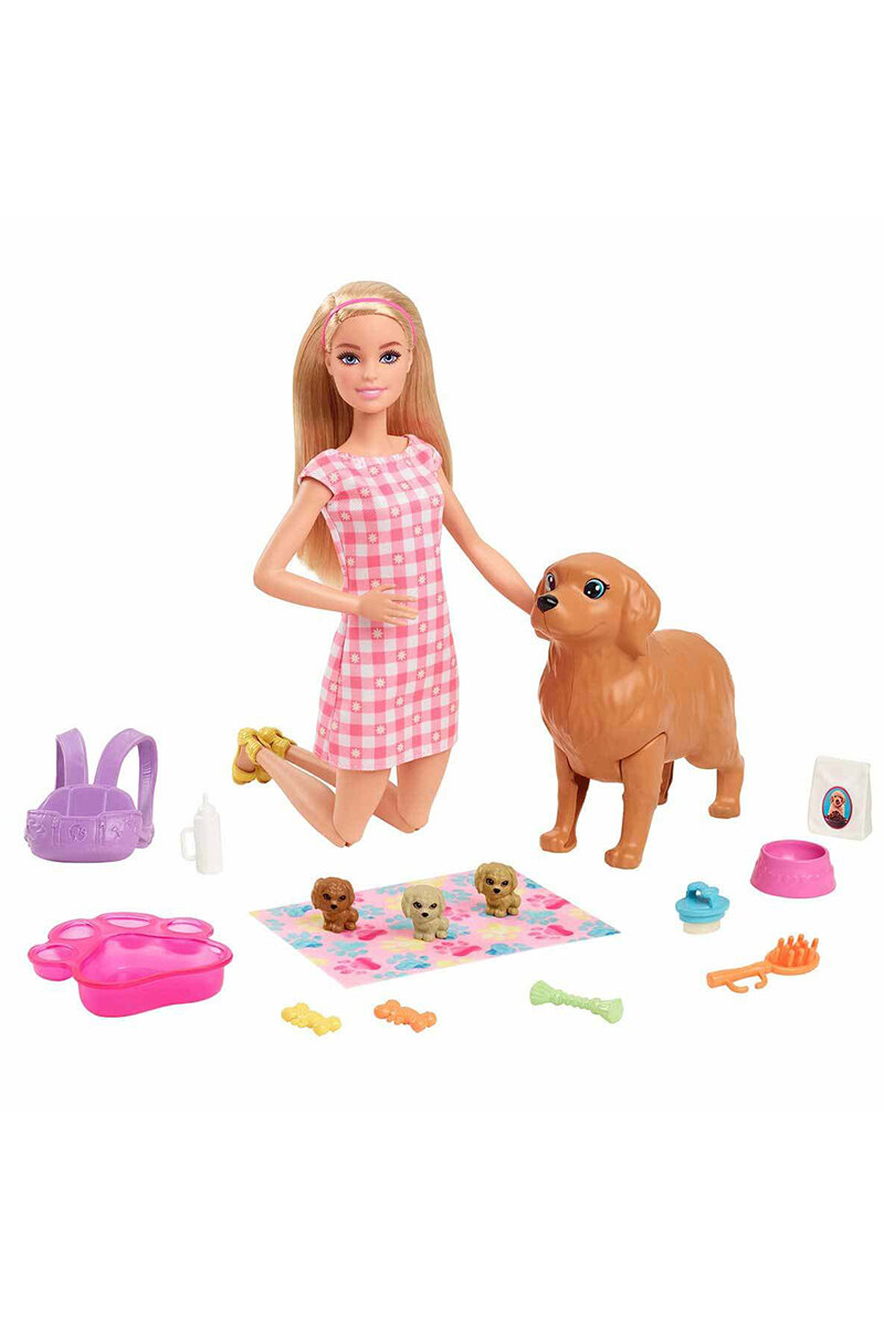 Barbie ve Yeni Doğan Köpekler Oyun Seti