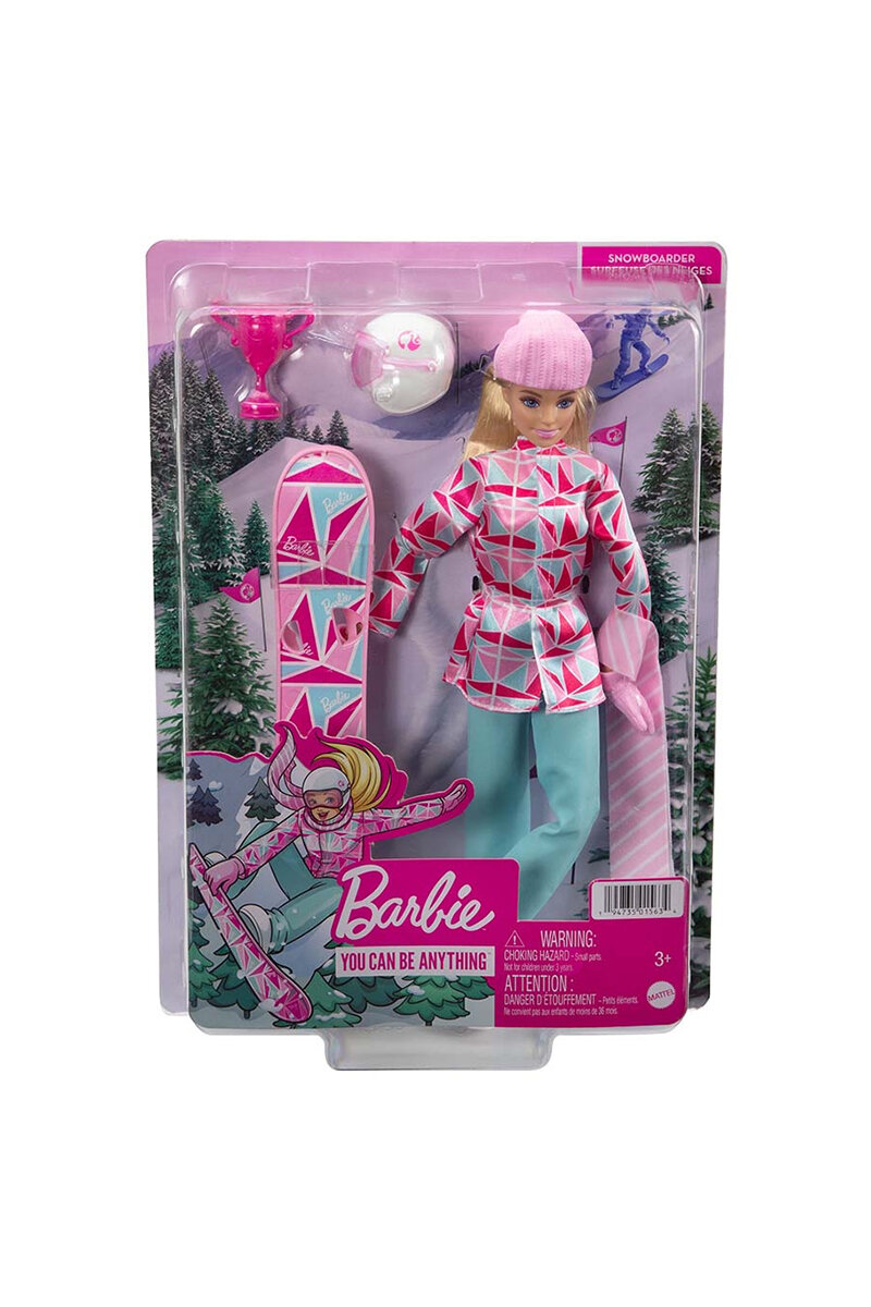 Barbie Snowboard Sporcusu Bebek HCN32