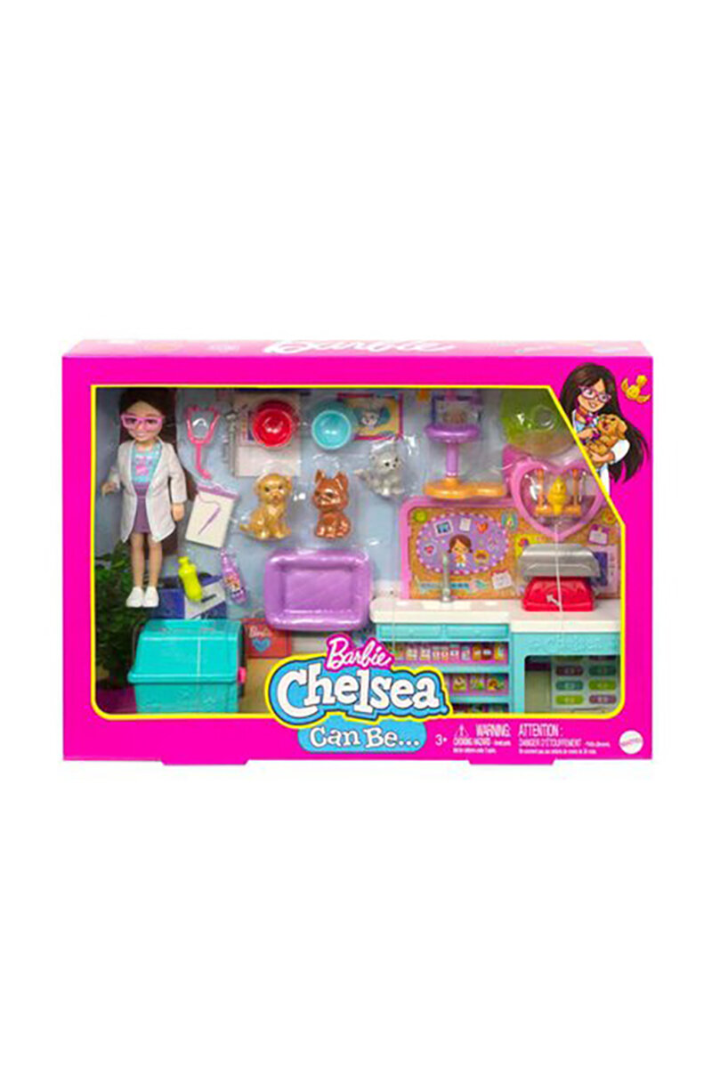 Barbie Chelsea Meslekleri Öğreniyor Veteriner Oyun Seti