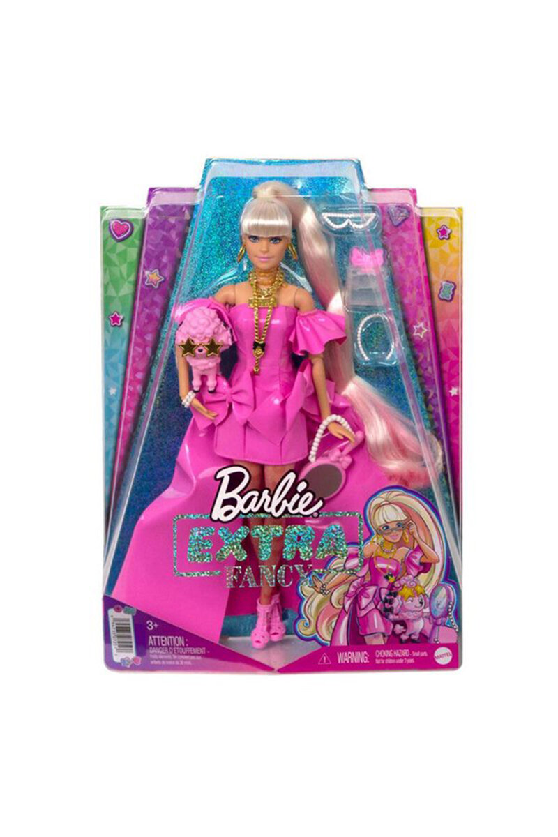 Barbie Extra Fancy - Pembe Kostümlü Bebek