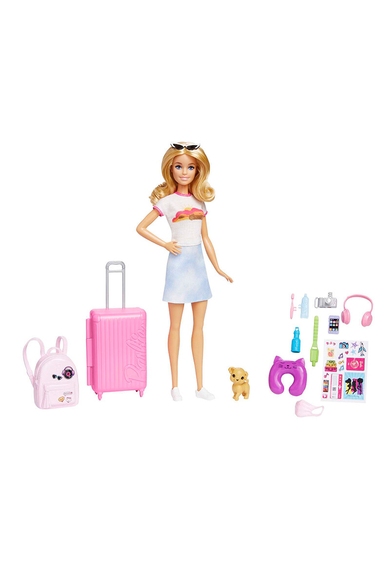 Oyuncak Barbie Seyahatte Bebek ve Aksesuarları HJY18
