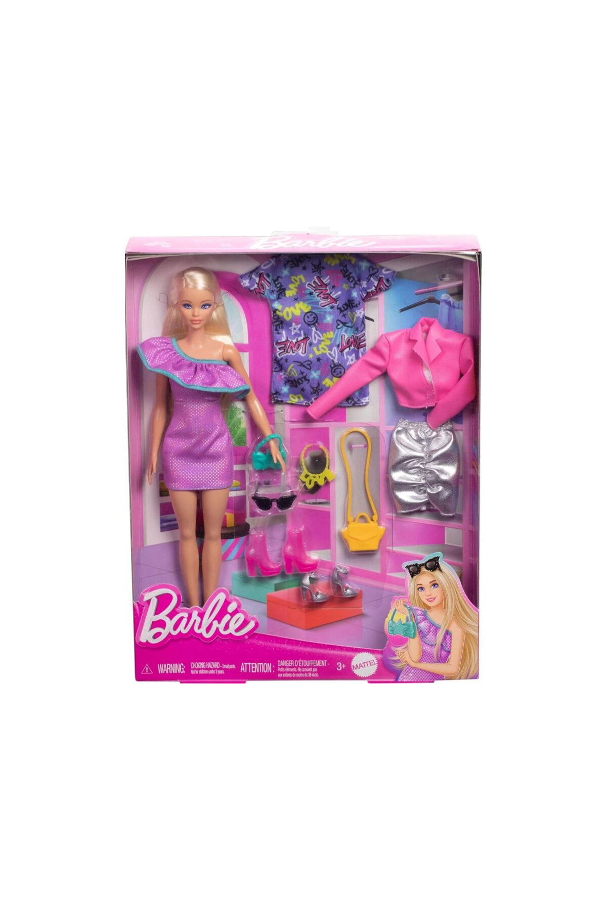 Barbie Moda Bebek, Kıyafetleri ve Akseasuarları HYT61