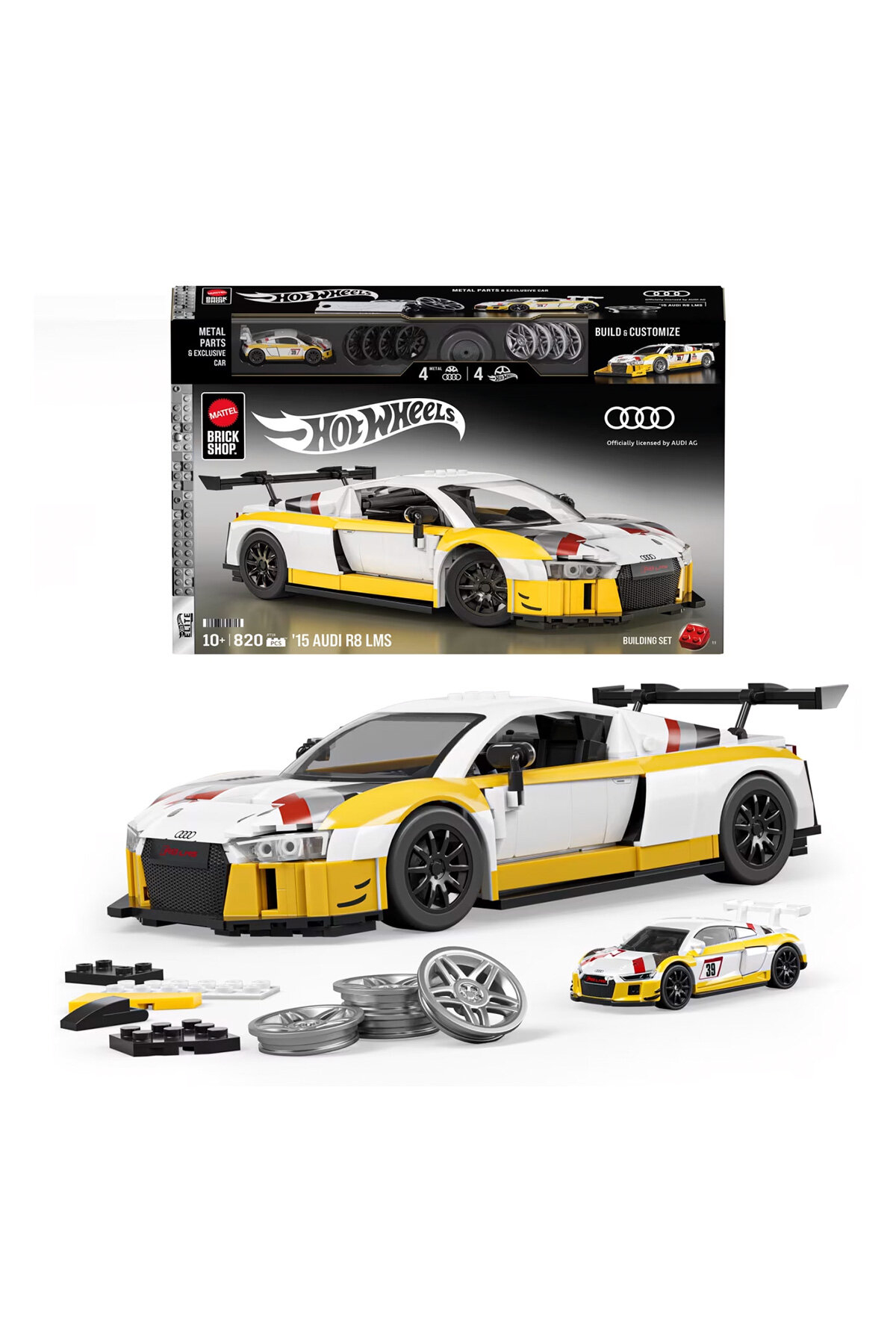 Hot Wheels Brick Shop Elite Serisi 15 Audi R8 LMS JFT18