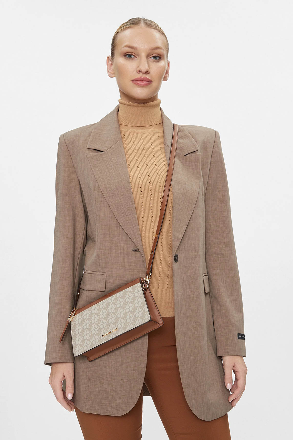 Michael Kors Kadın Omuz Çantası 32H3G8EC7B-VANILLA