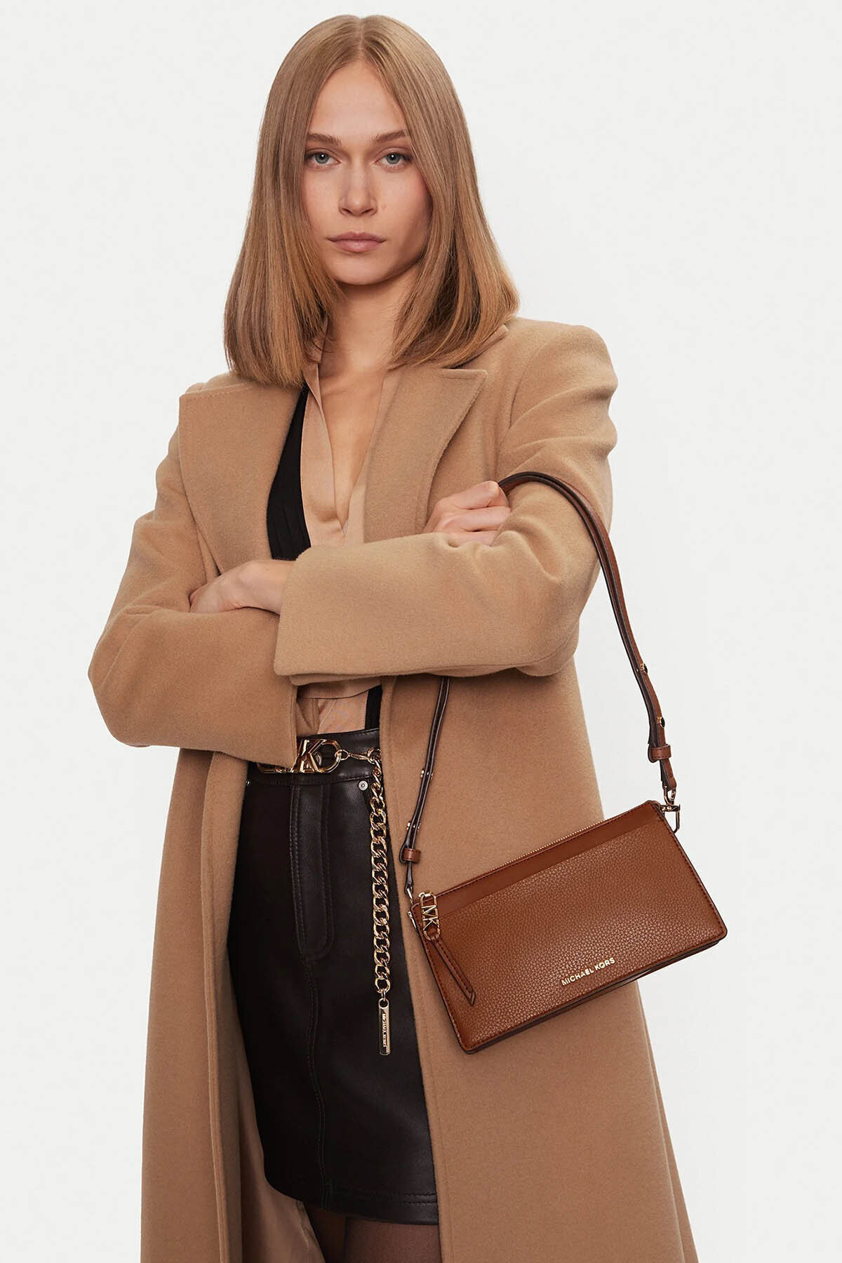 Michael Kors Kadın Omuz Çantası 32H3G8EC7L-BRUN