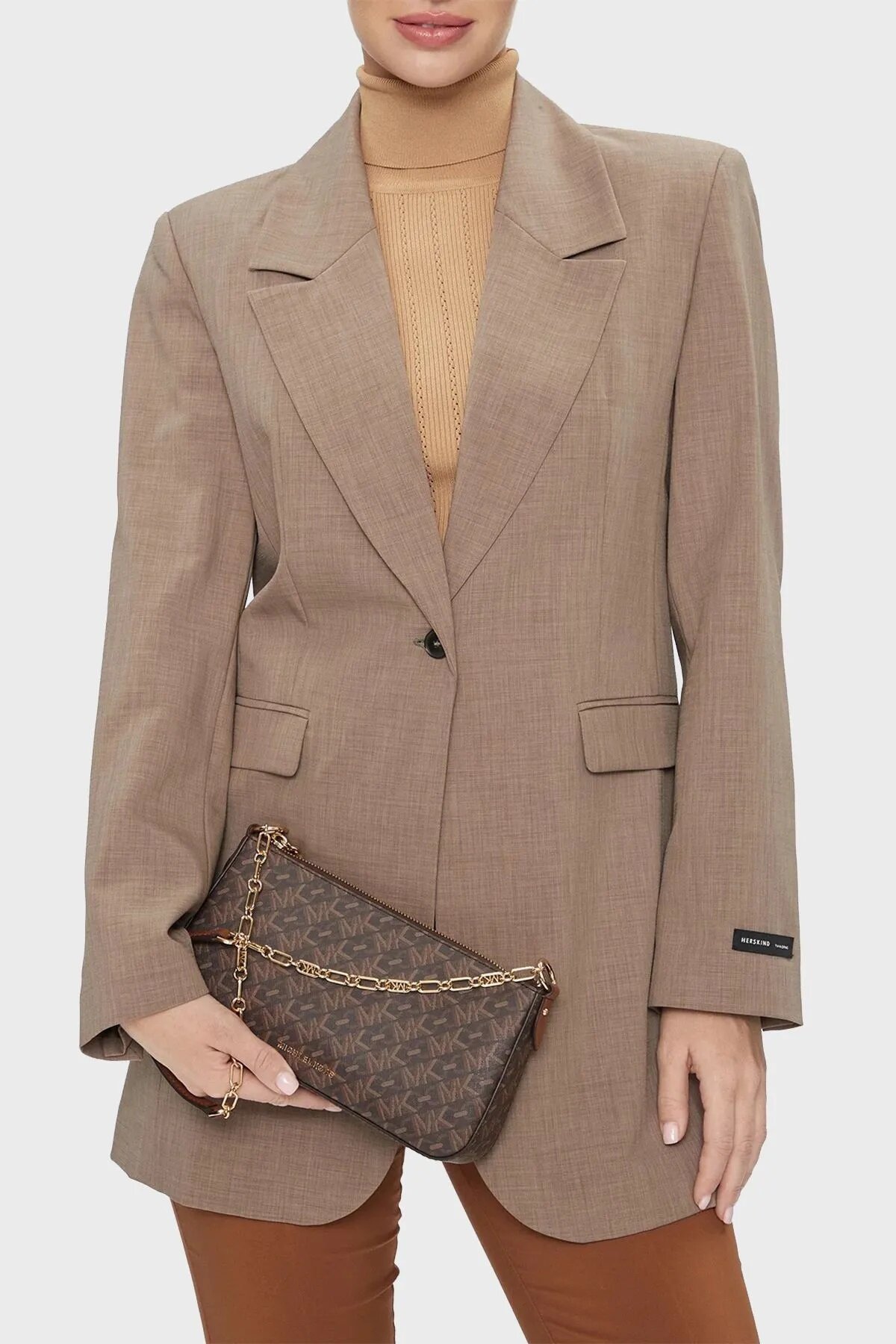 Michael Kors Kadın Omuz Çantası 32H3G8EW6B-BRN