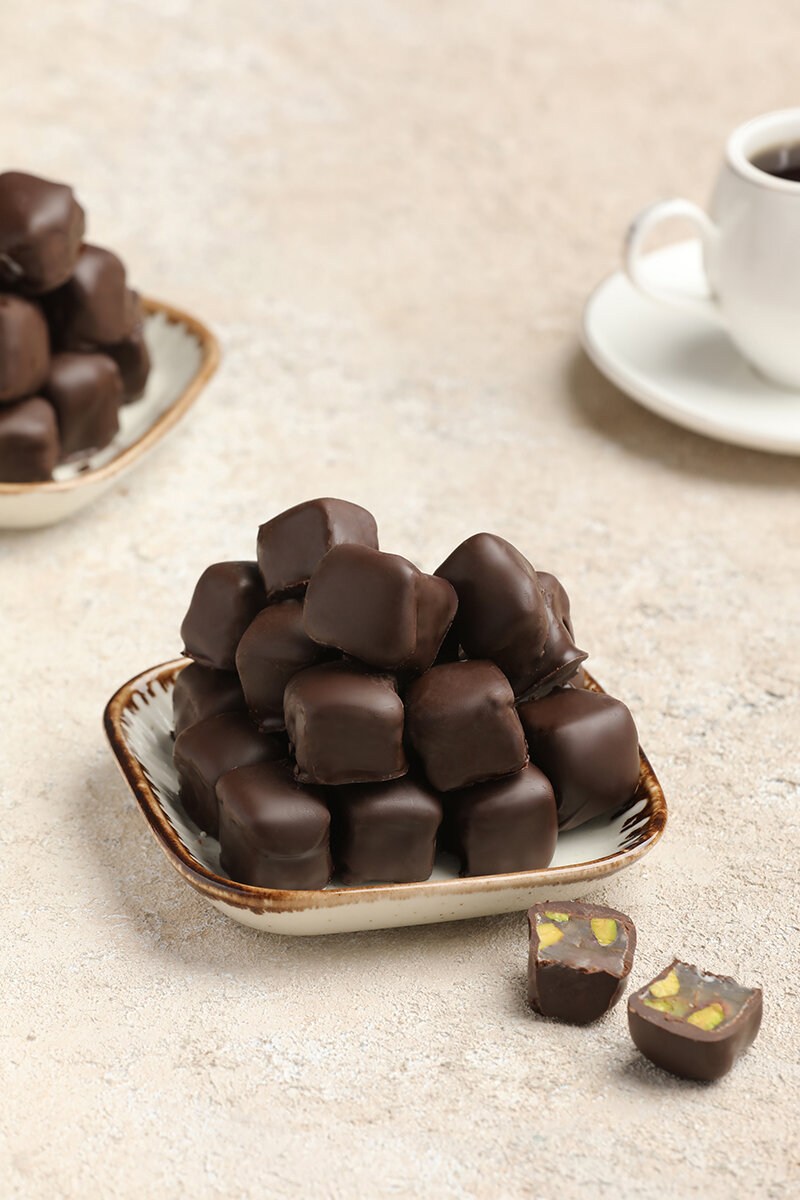 Özdilek Lokum Antep Fıstıklı Bitter Çikolata Kaplı Kg