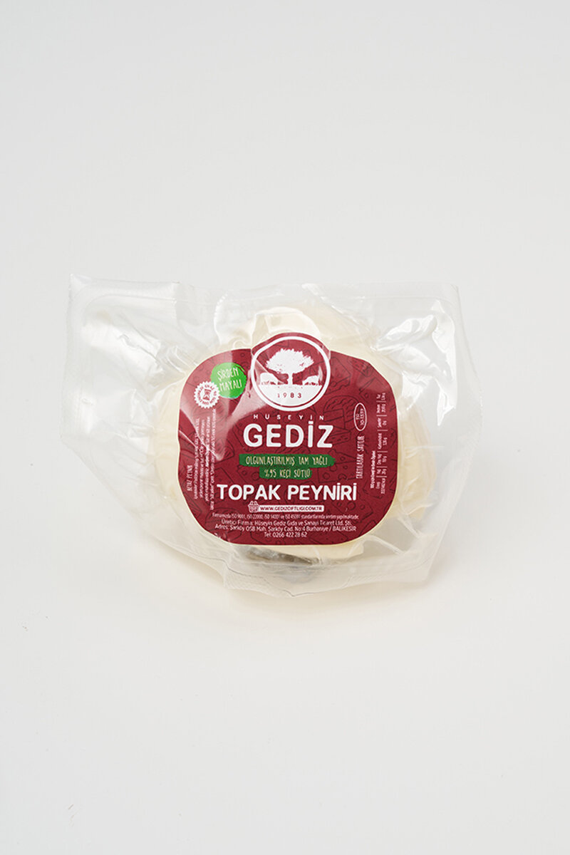 Gediz Çiftliği Keçi Sütlü Topak Peyniri Kg (%95 Keçi Sütü,%5 İnek Sütü)