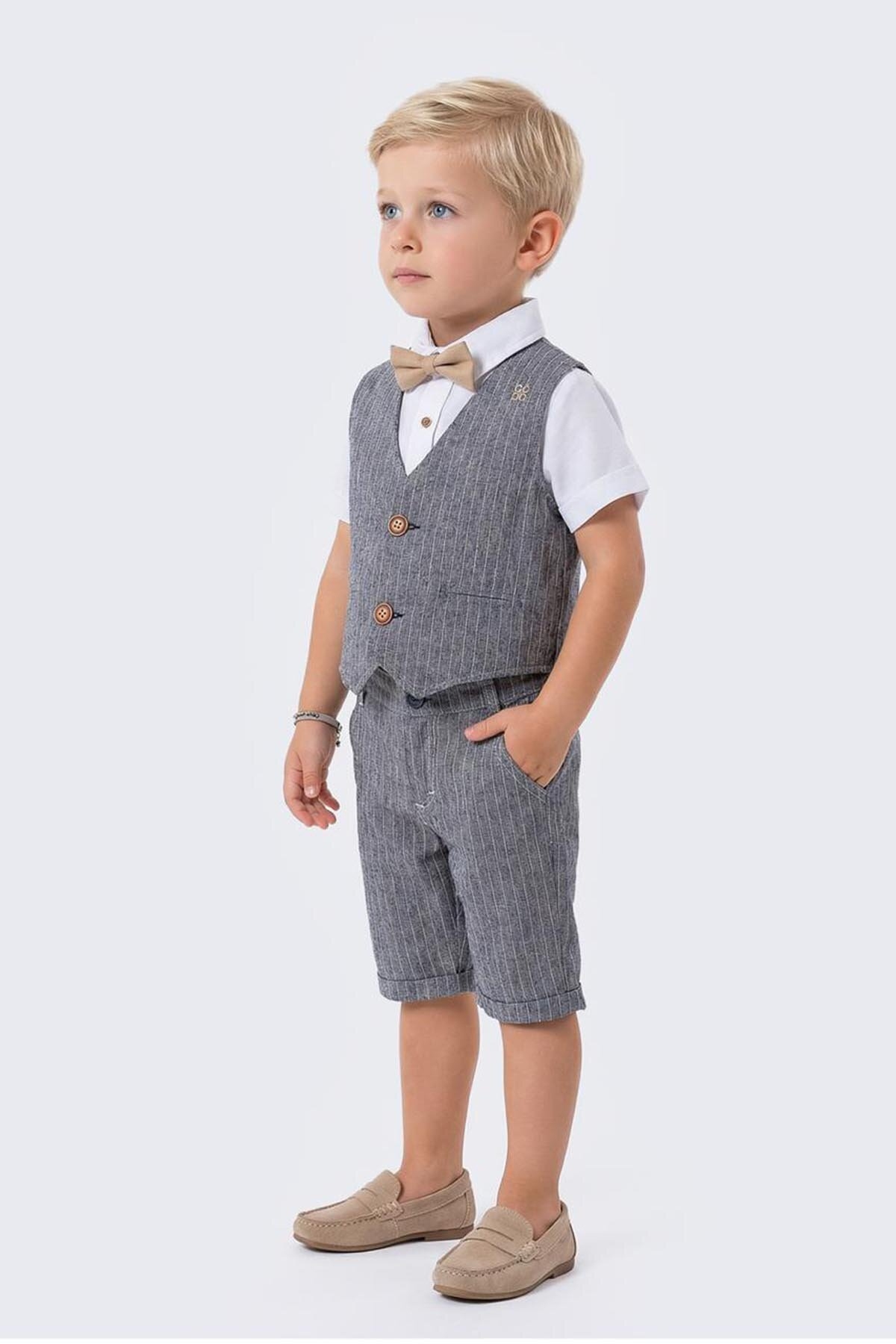 Goldclass Erkek Çocuk Yelekli Takım 4703