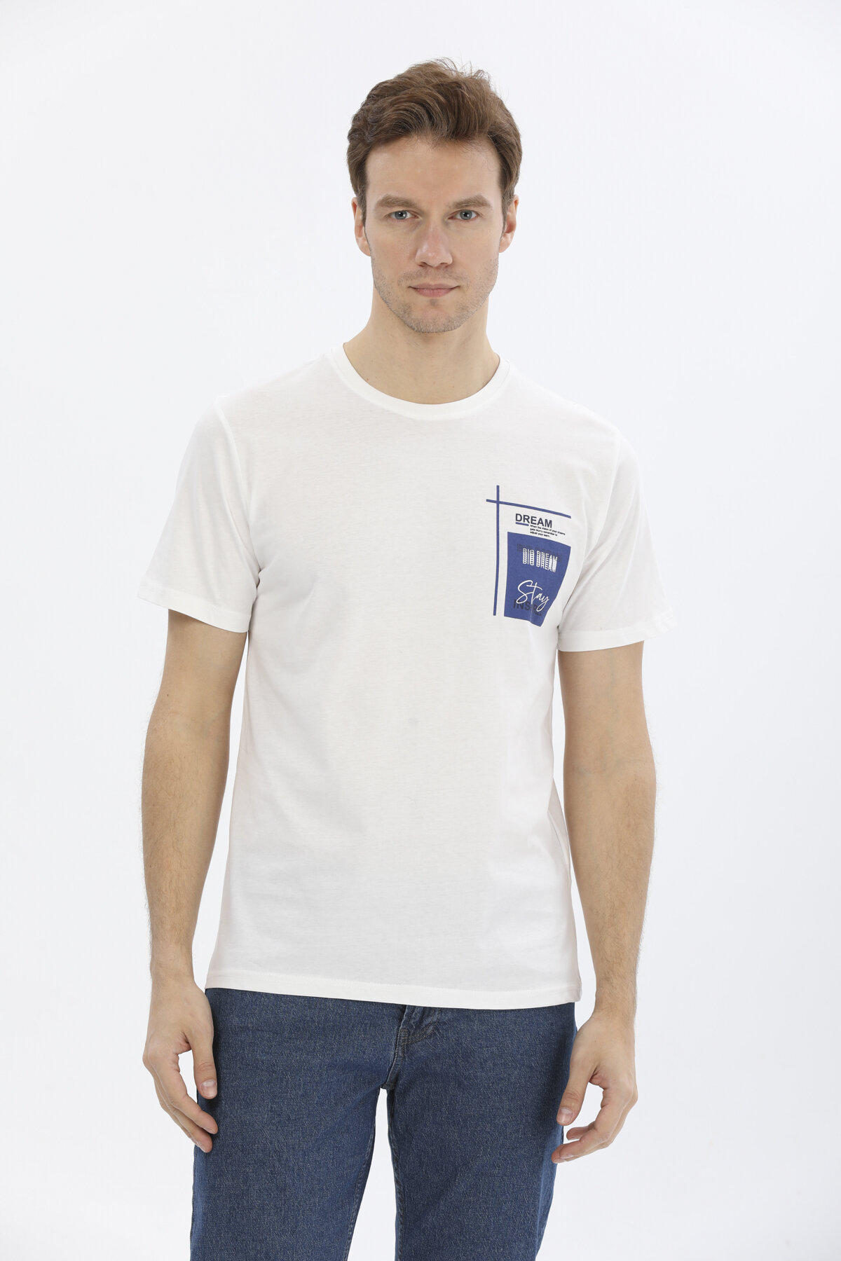 First Company Erkek Baskılı Tişört 2410101014