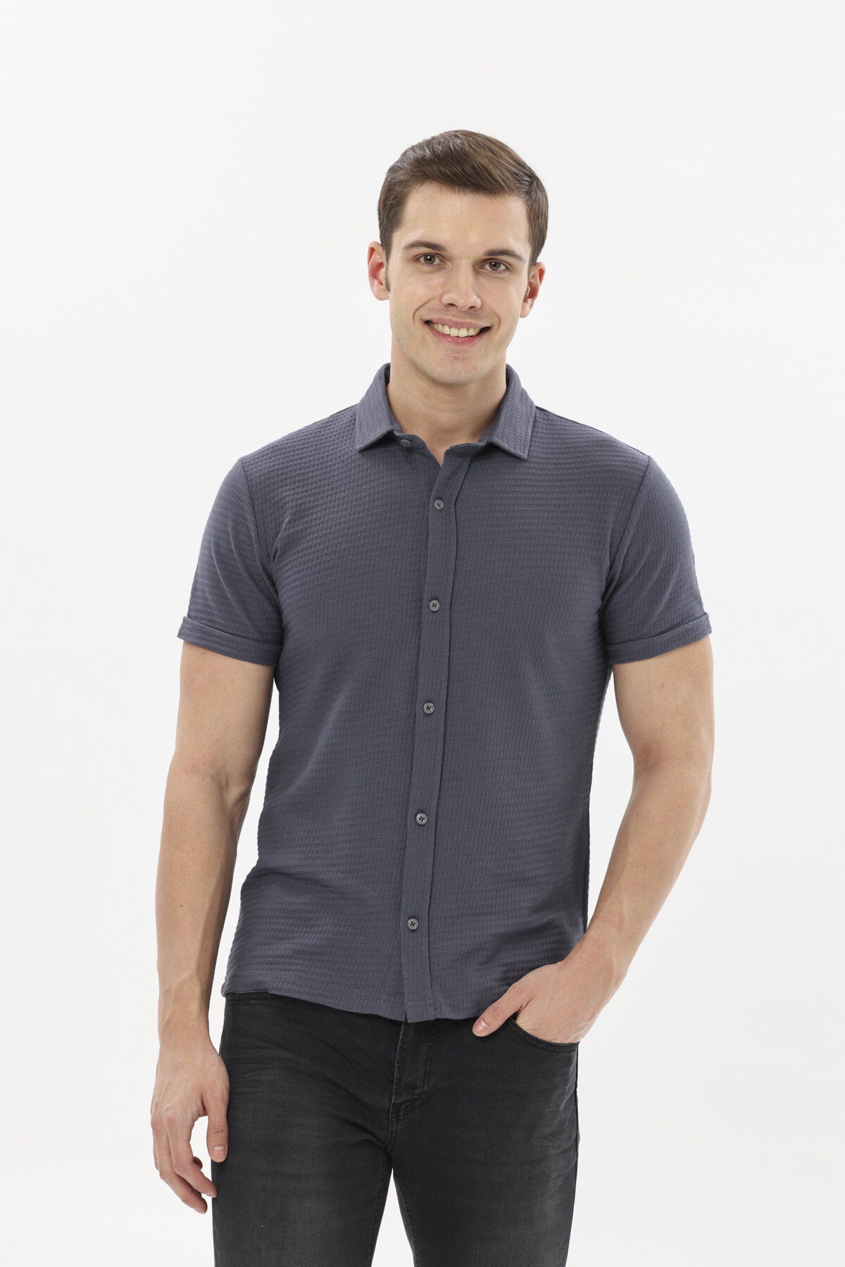 First Company Denim Erkek Gömlek 2517101071