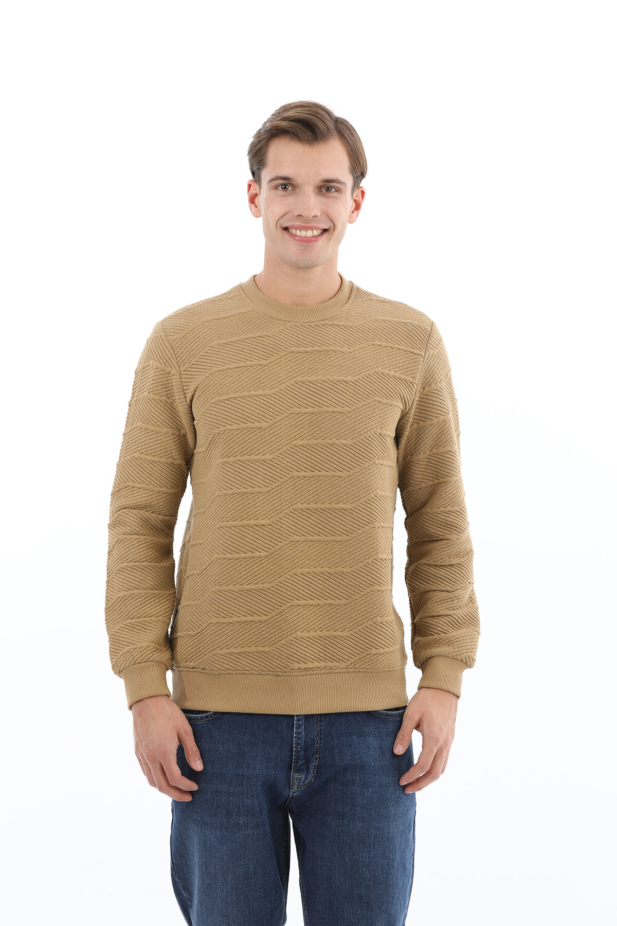 First Company Denim Erkek Sweat 2527108002