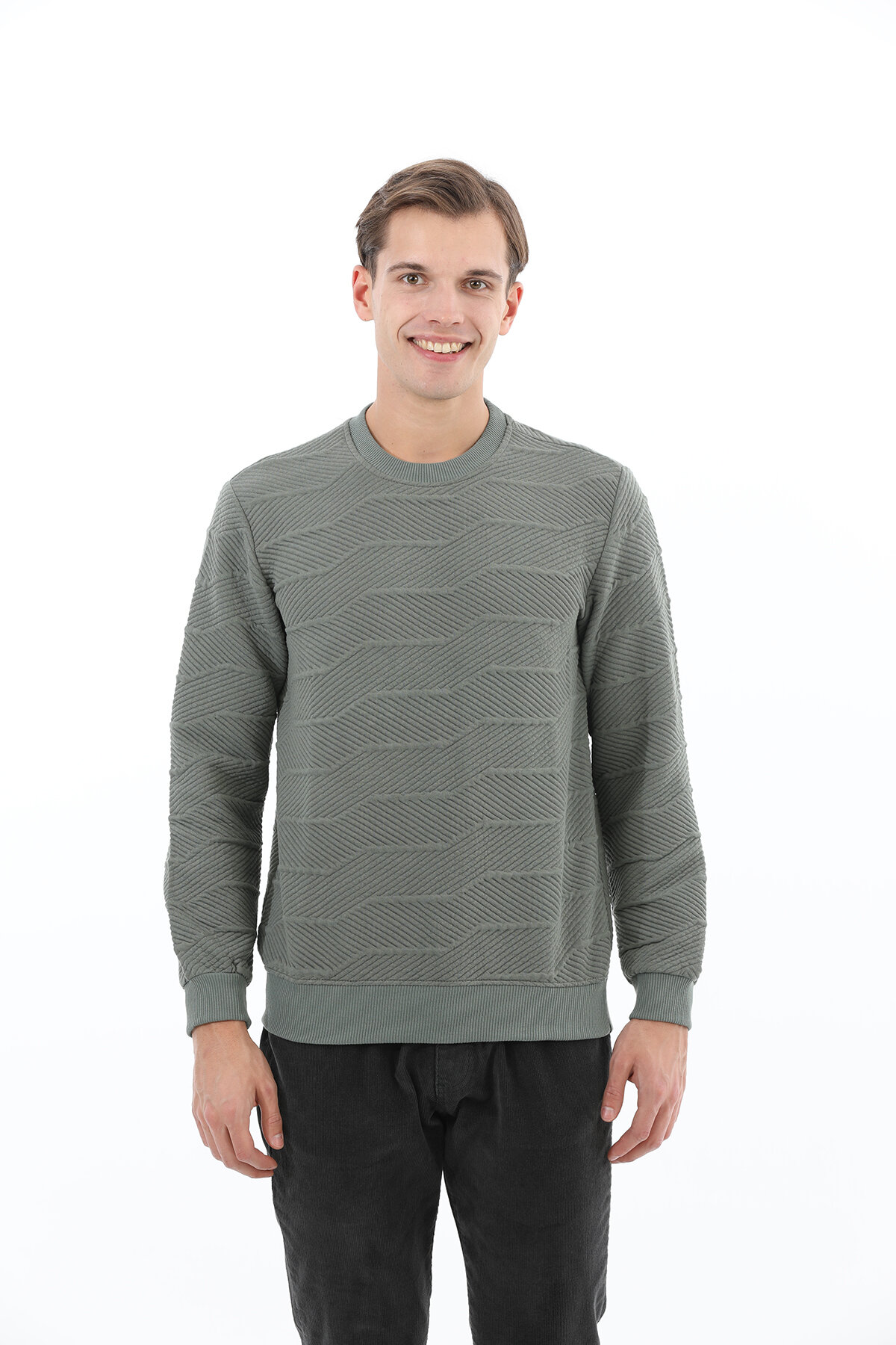 First Company Denim Erkek Sweat 2527108002