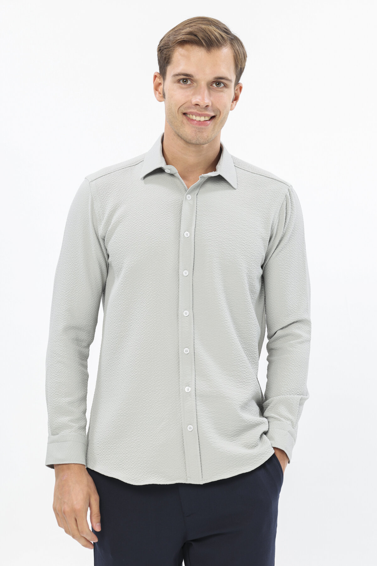 First Company Denim Erkek Gömlek 2527103003