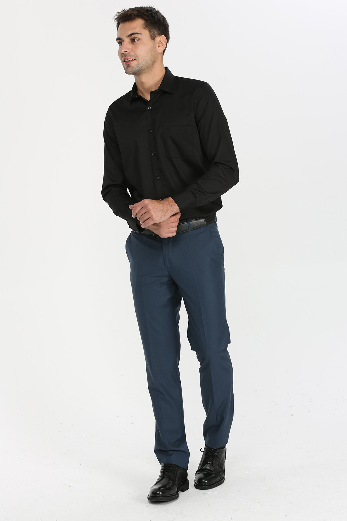 Finesuits Erkek Saten Pamuk Gömlek 2122103001.STN.PMK.R