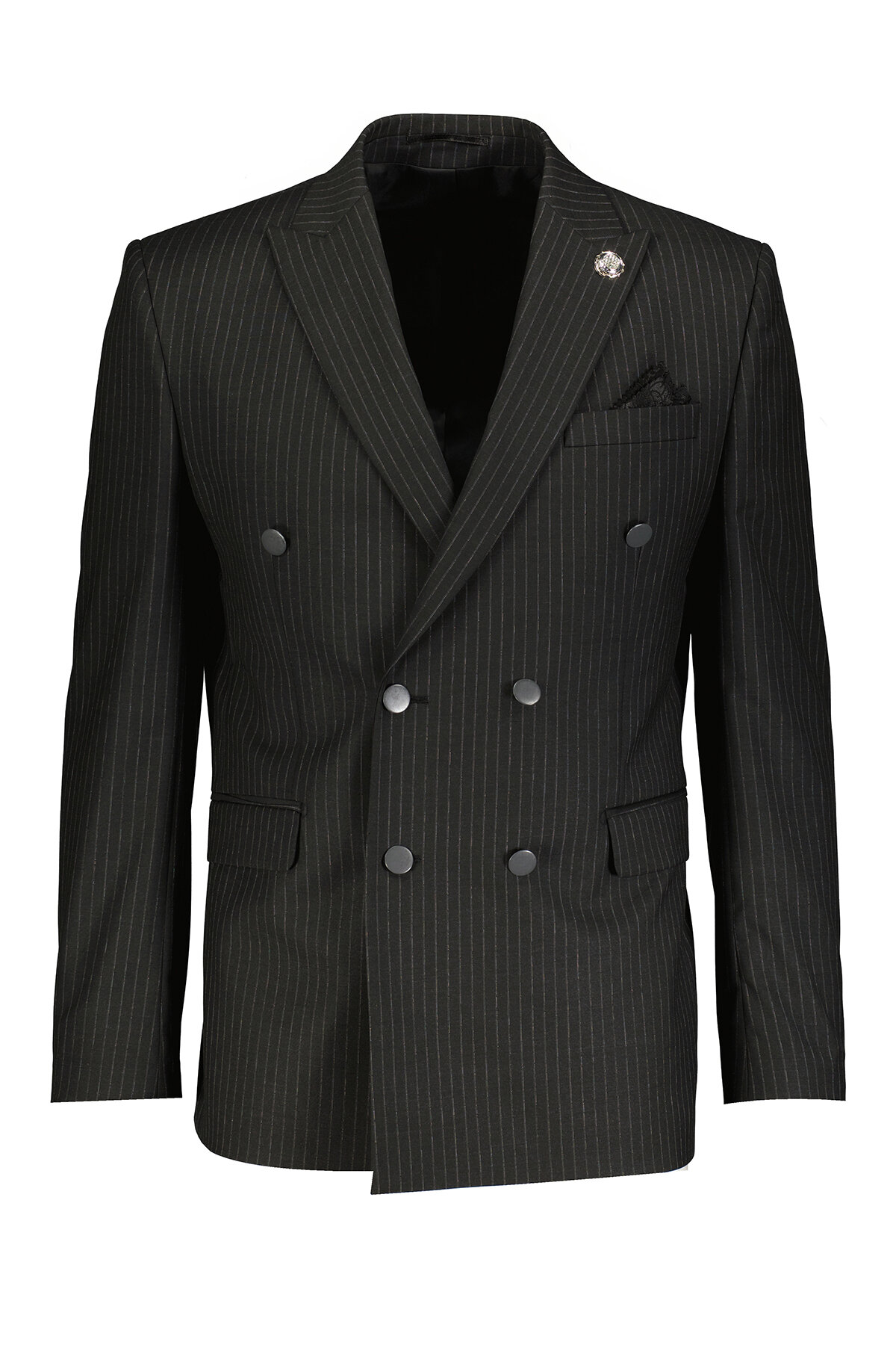 Finesuits Erkek Yünlü Kruvaze Takım Elbise 2222101059.YNKRVCY6DS