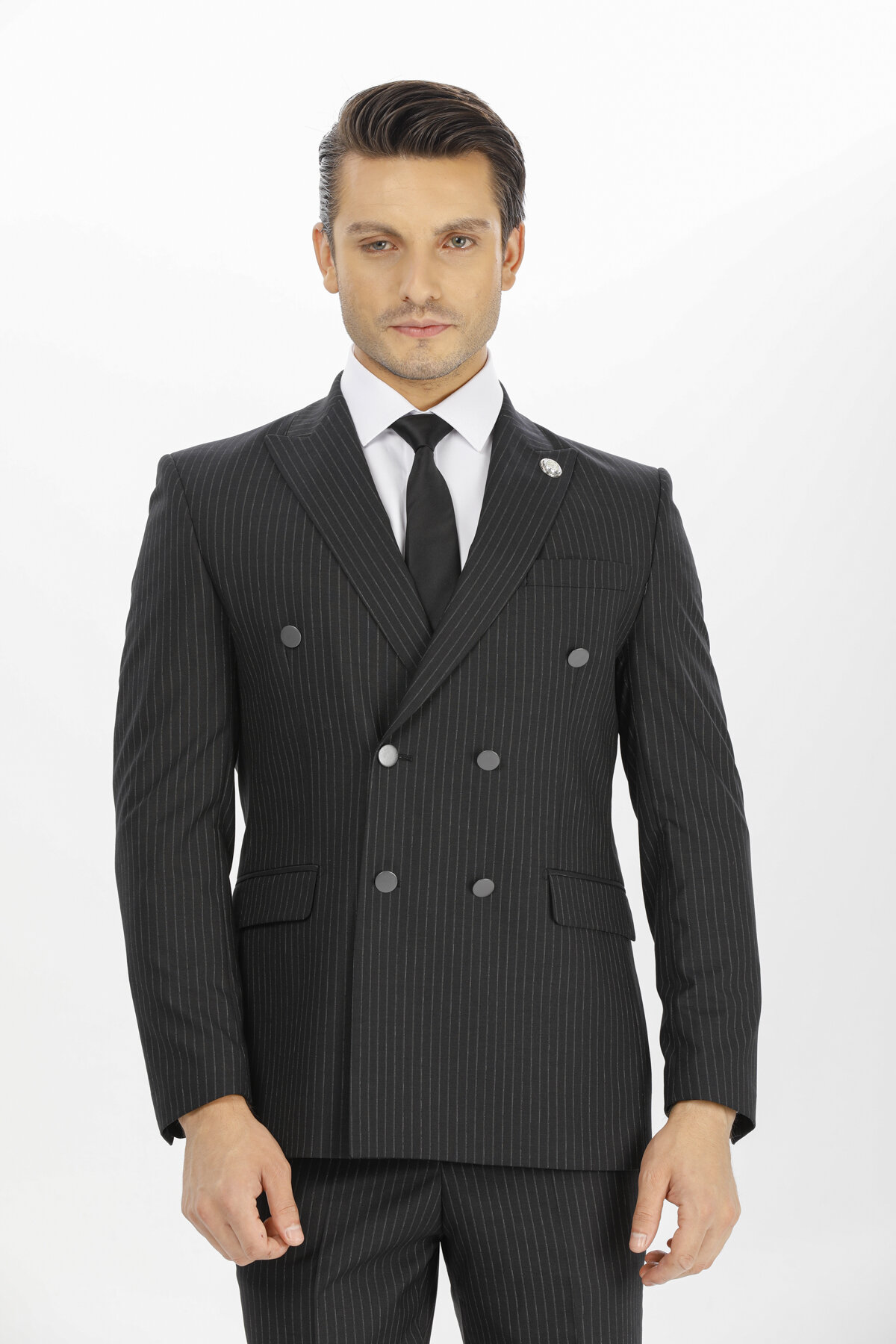 Finesuits Erkek Yünlü Kruvaze Takım Elbise 2222101059.YNKRVCY6DS