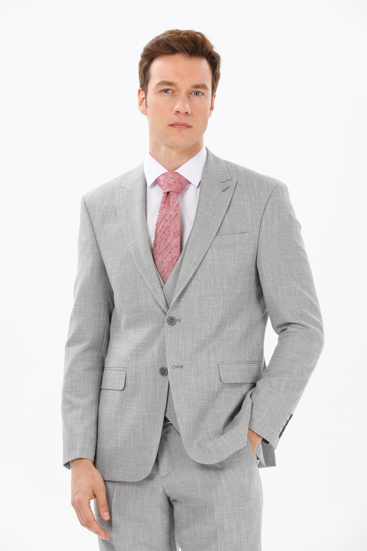 Finesuits Erkek Kombinli Yelekli Takım Elbise 2312101054.KMYLK6R