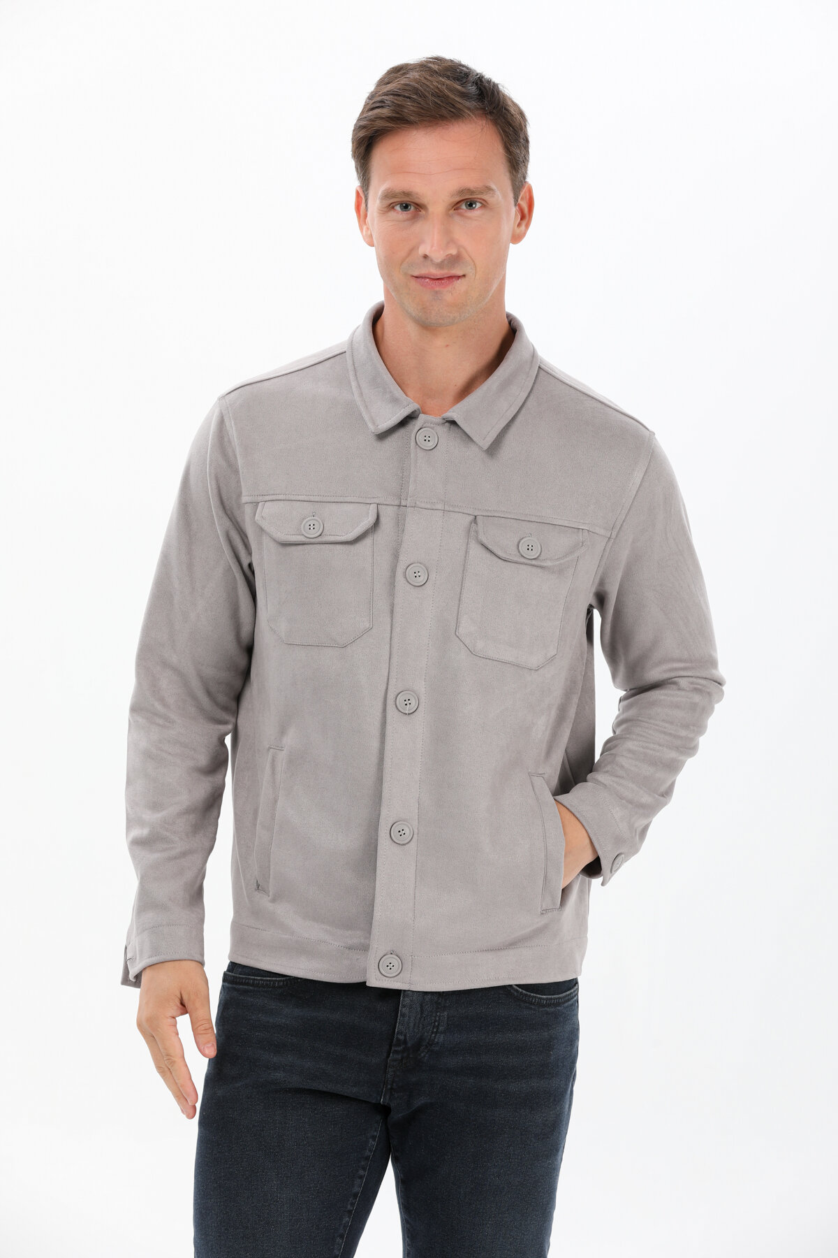 Finesuits Erkek Süet Mont 2322205301.MNTSUR