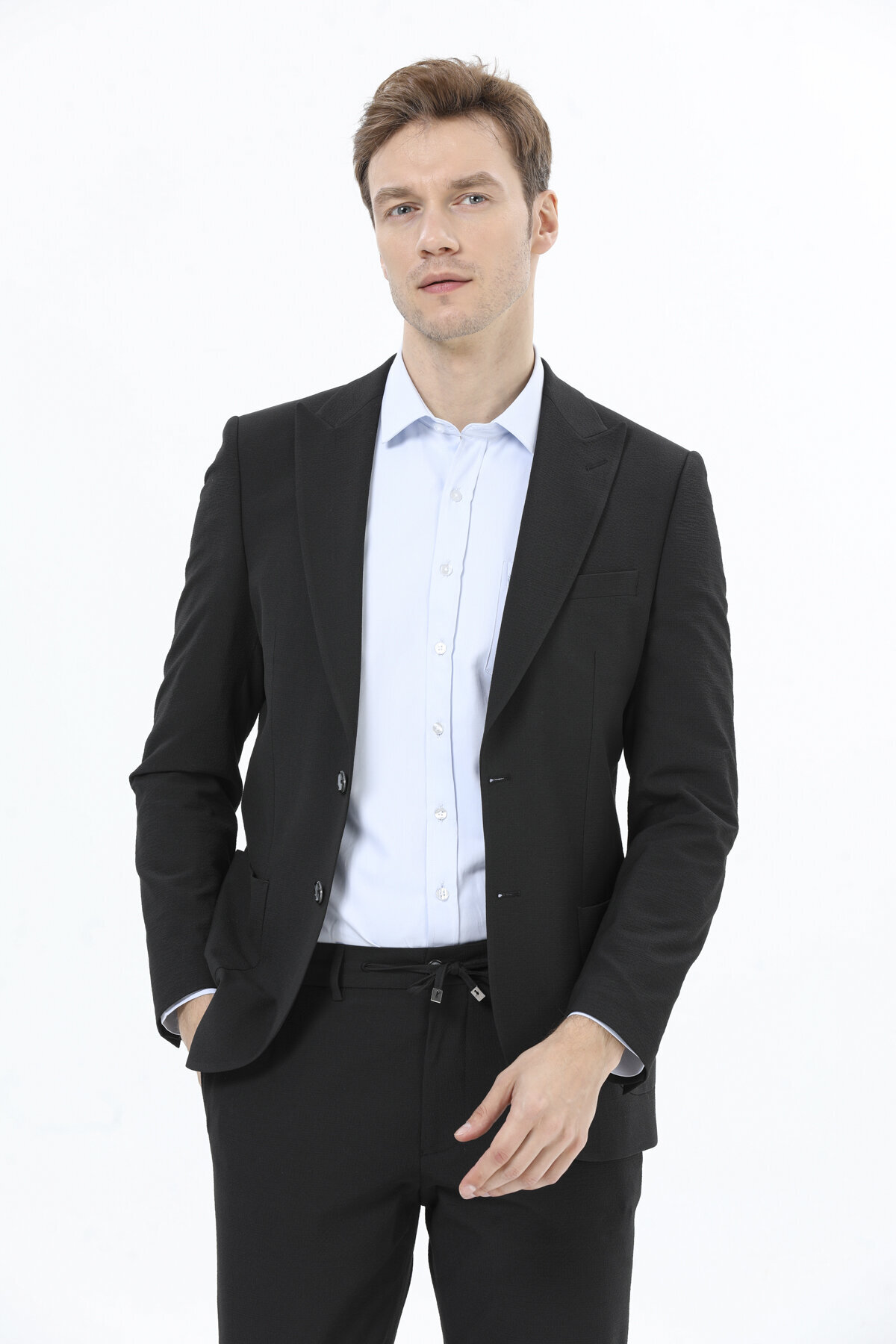 Finesuits Erkek Gofre İpli Takım Elbise 2412101003.DGFIPSC6S