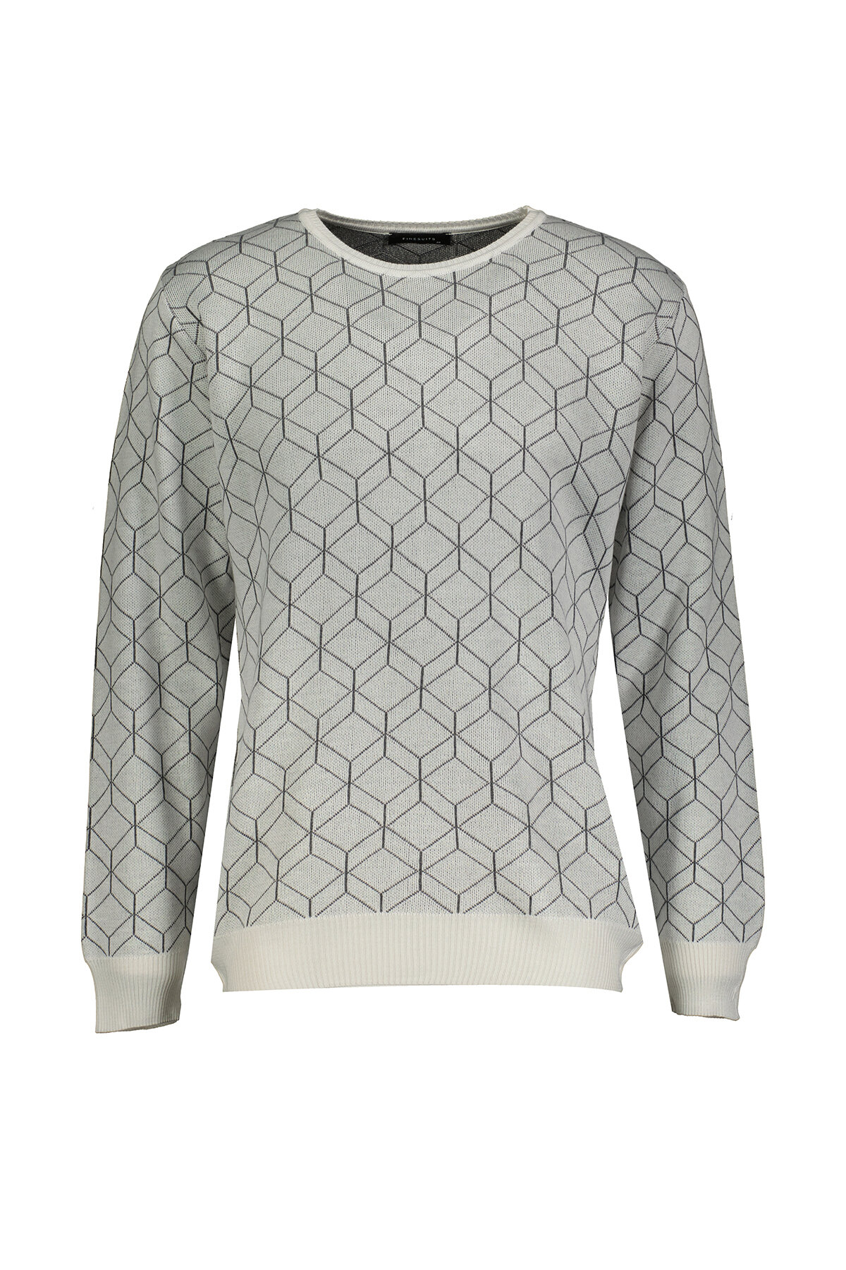 Finesuits Erkek Desenli Kazak 2422201027.DSOYR