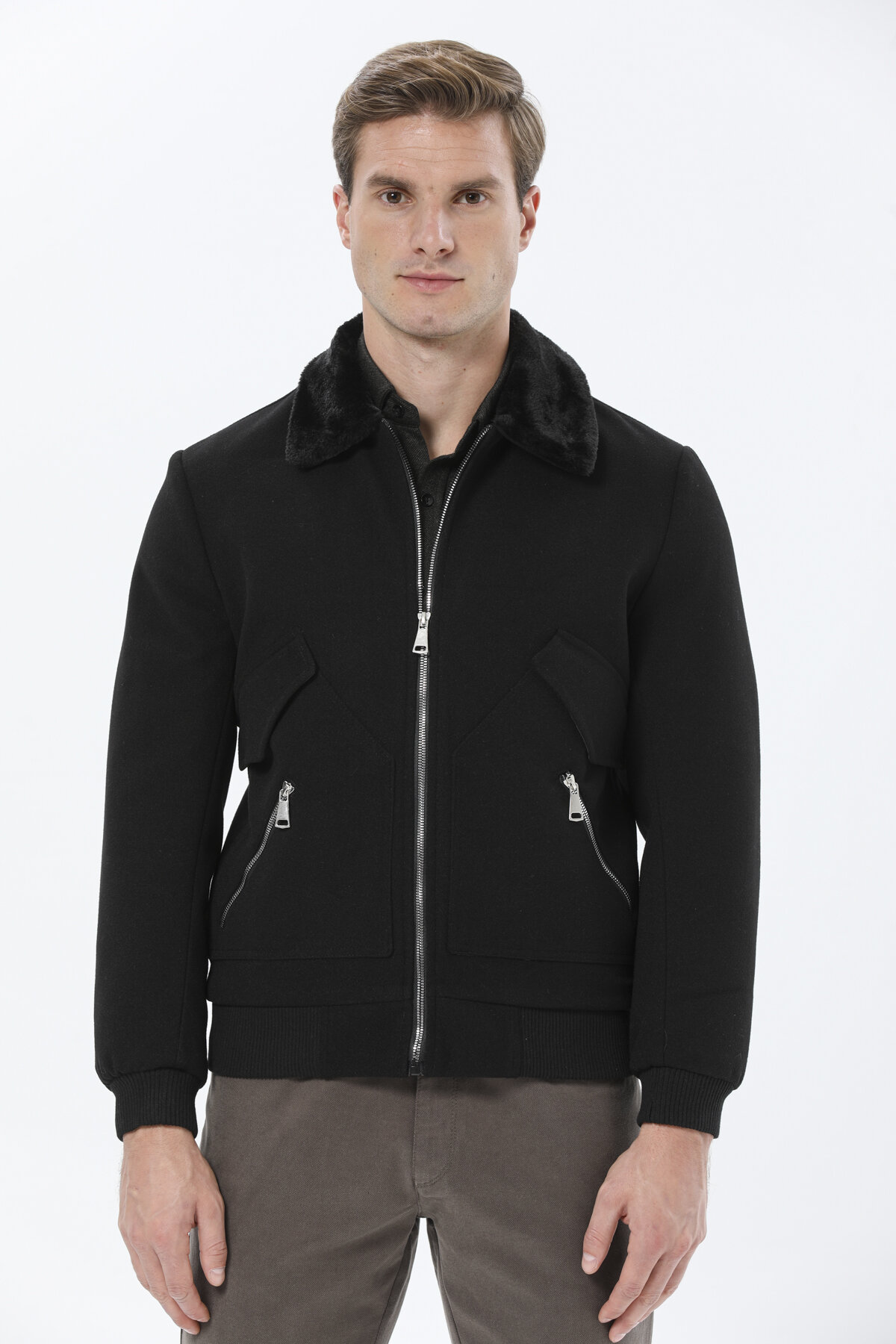 Finesuits Erkek Kaşe Kaban 2422205156.KPYR