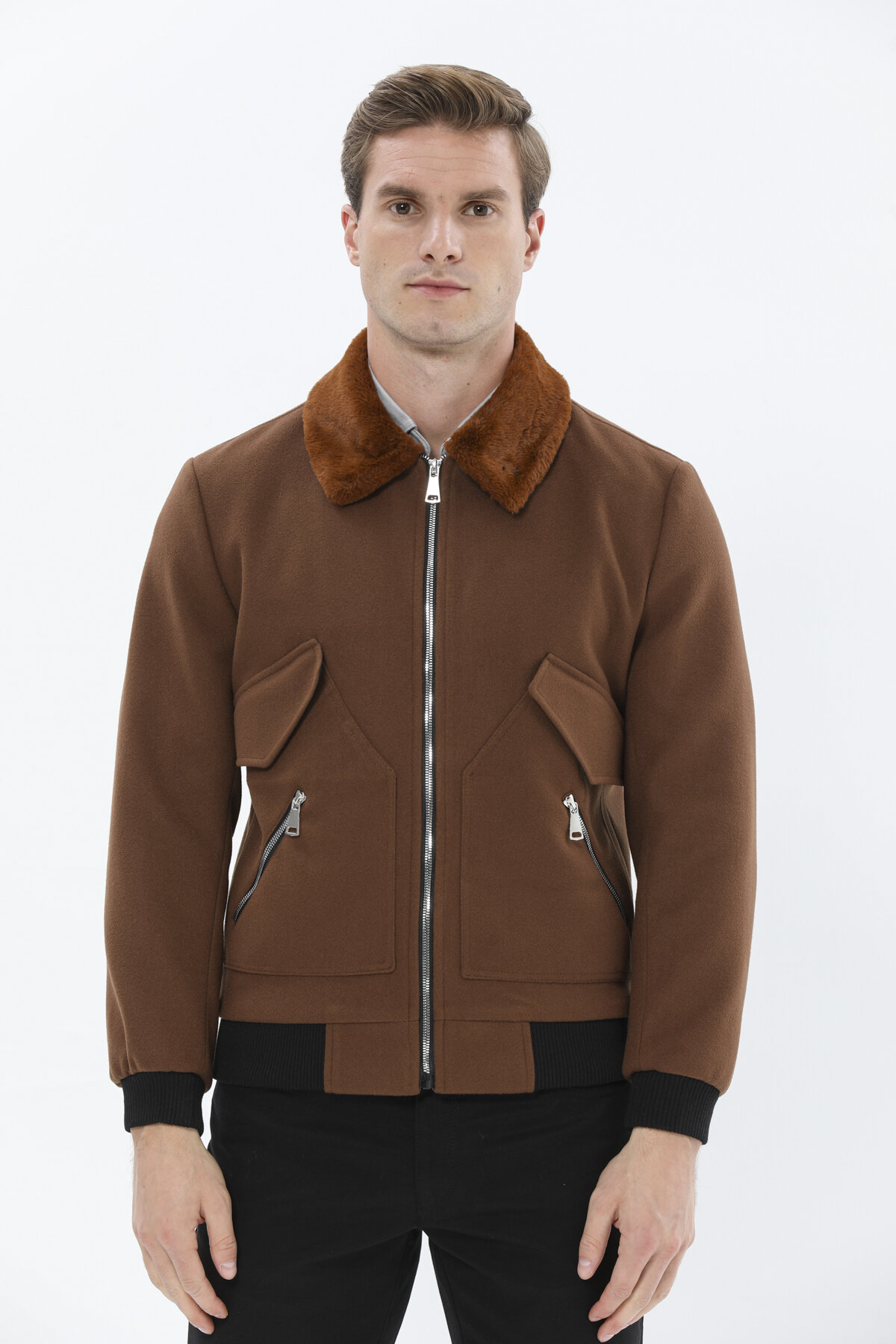 Finesuits Erkek Kaşe Kaban 2422205156.KPYR