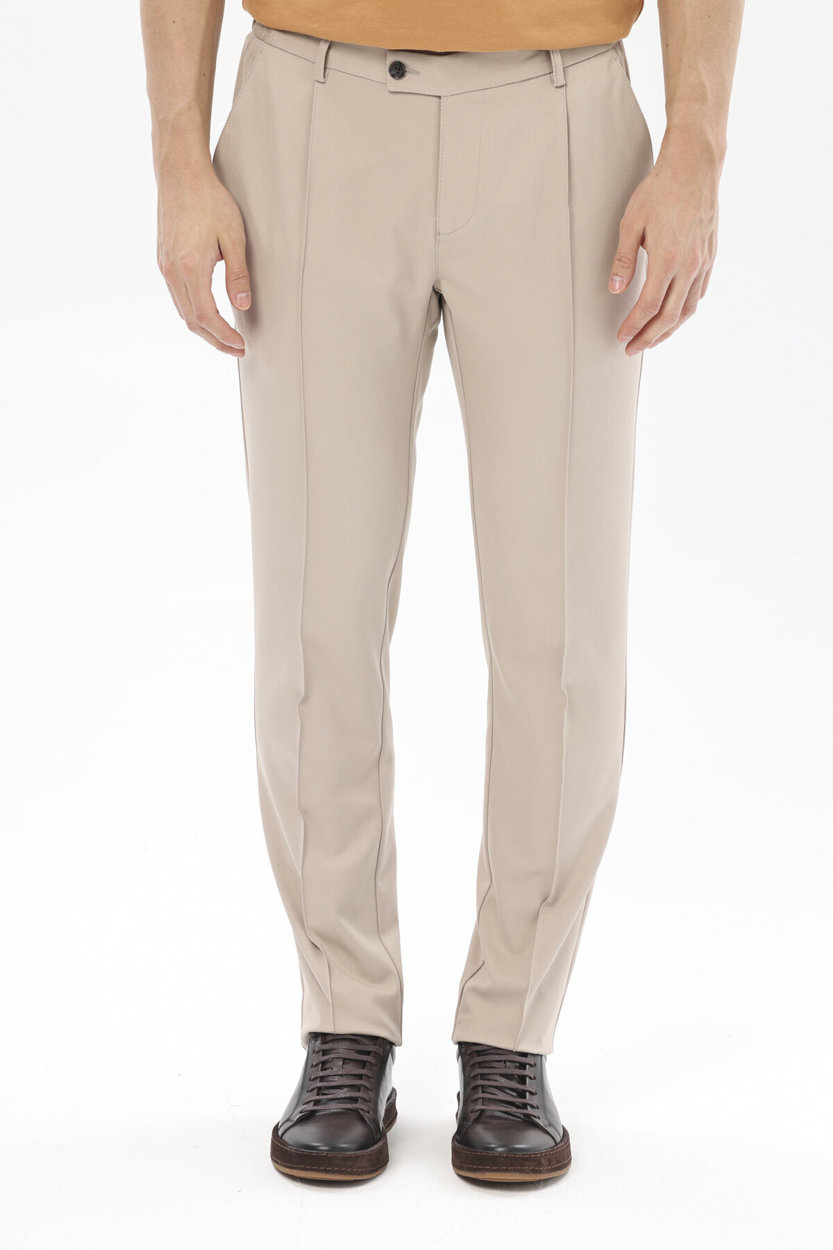 Finesuits Erkek Çimalı Pileli Klasik Pantolon 2512105006.PVYCS