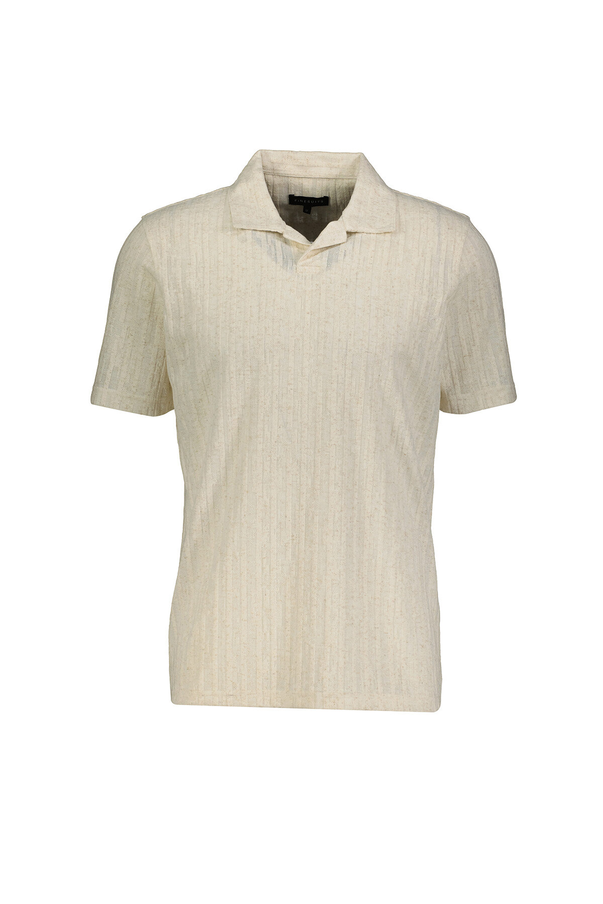 Finesuits Erkek Keten Karışımlı Tişört 2512202018.KTAPYR