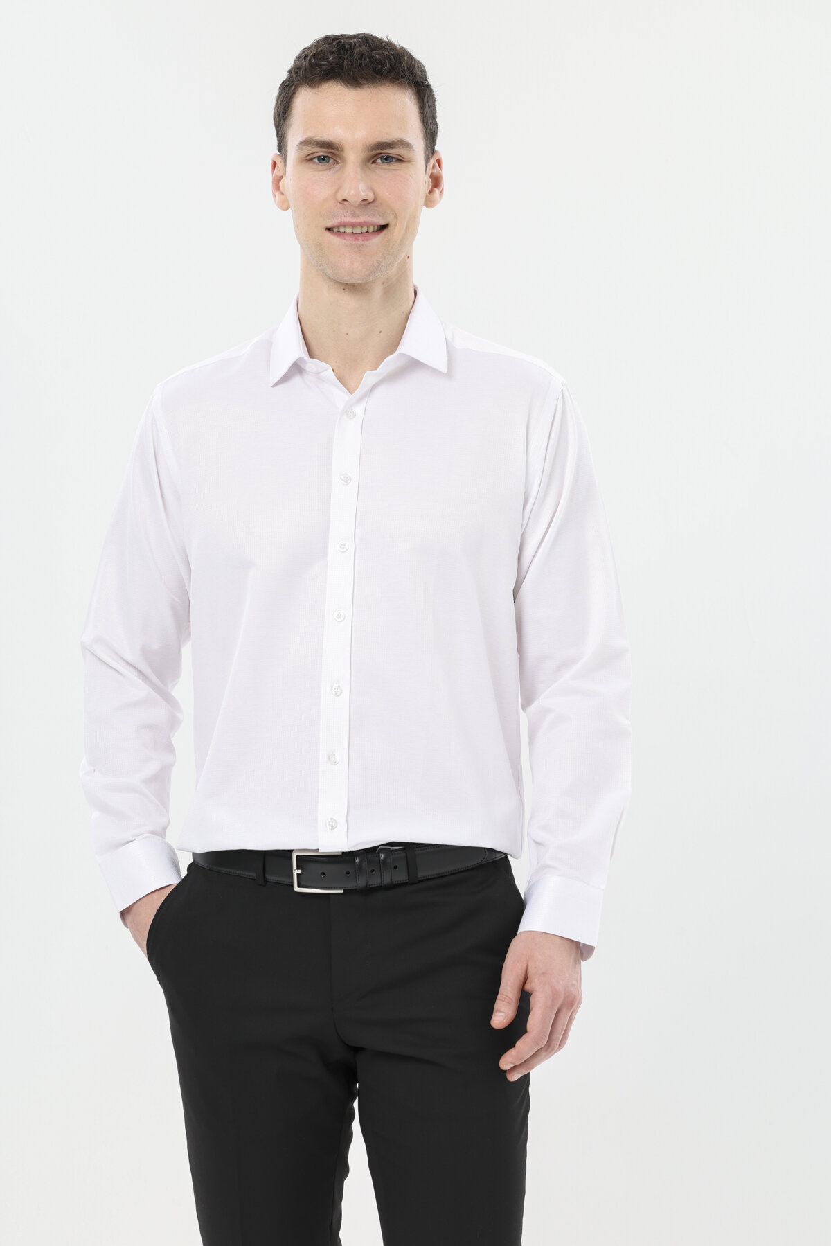 Finesuits Erkek Desenli Pamuk Gömlek 2512103107.PDSR