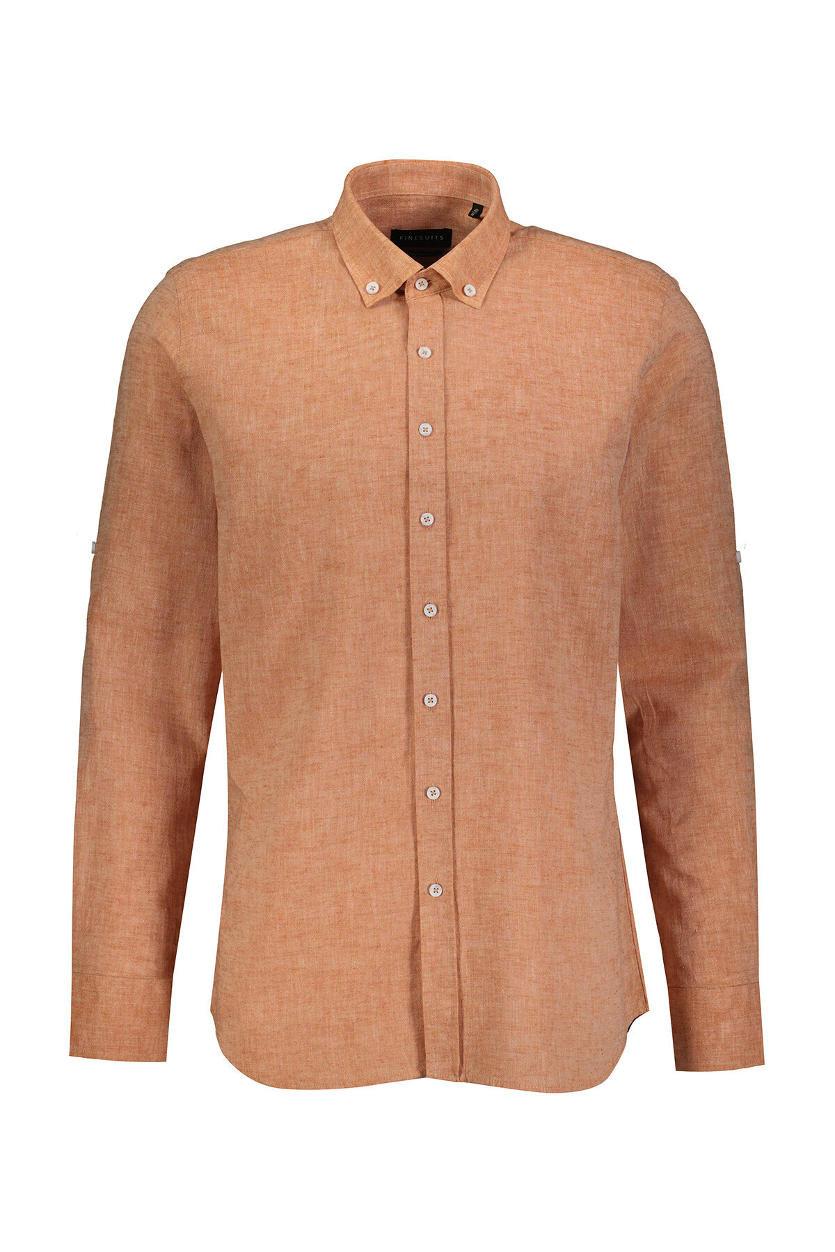 Finesuits Erkek Keten Karışımlı Gömlek 2412103013.SKDR