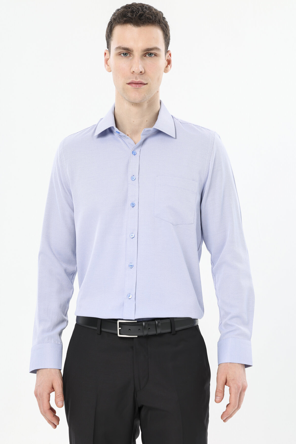 Finesuits Erkek Armürlü Gömlek 2412103027.UR