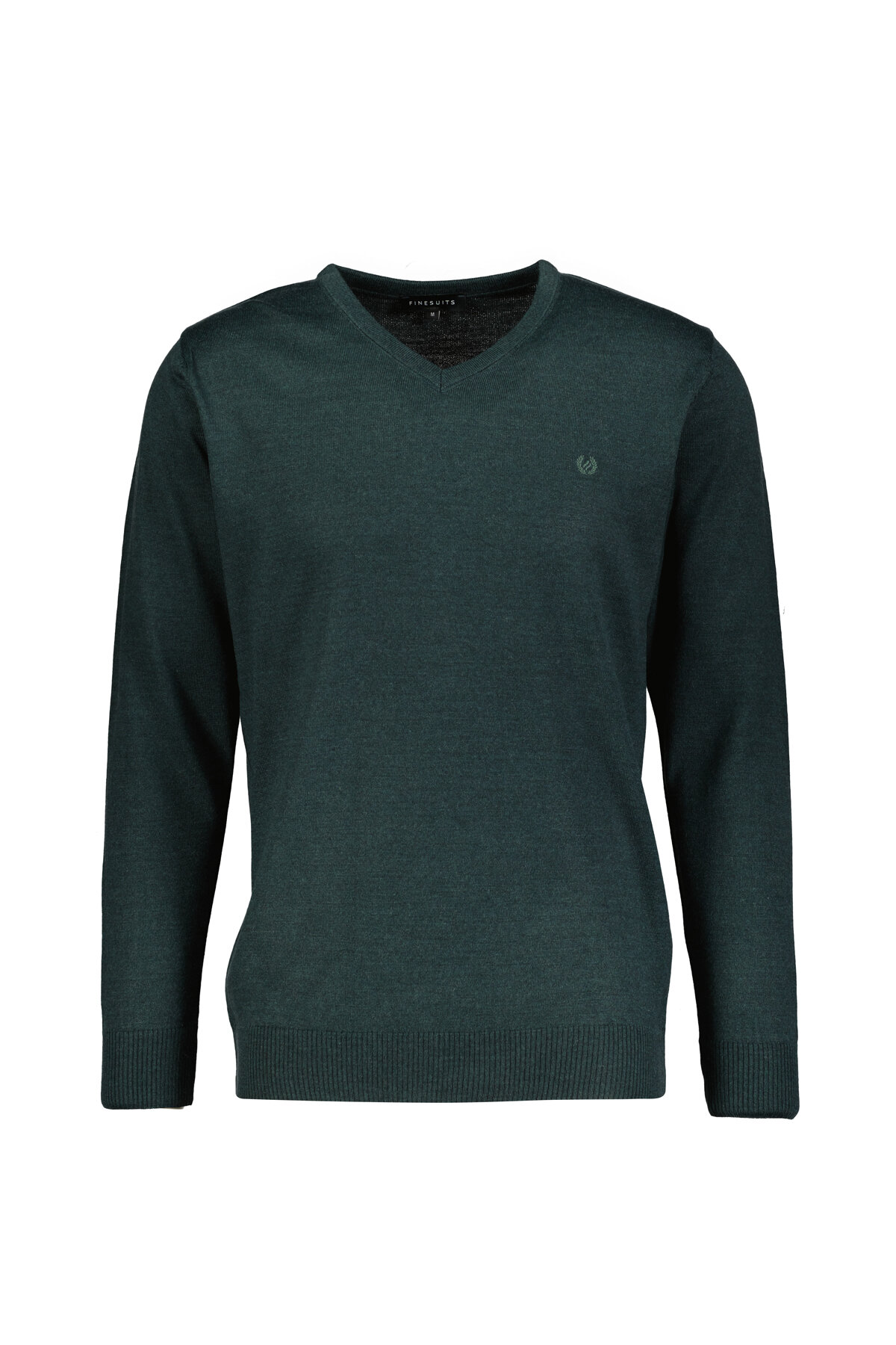 Finesuits Erkek Düz Yünlü Düz Yünlü Kazak 2522201004.DZVYR