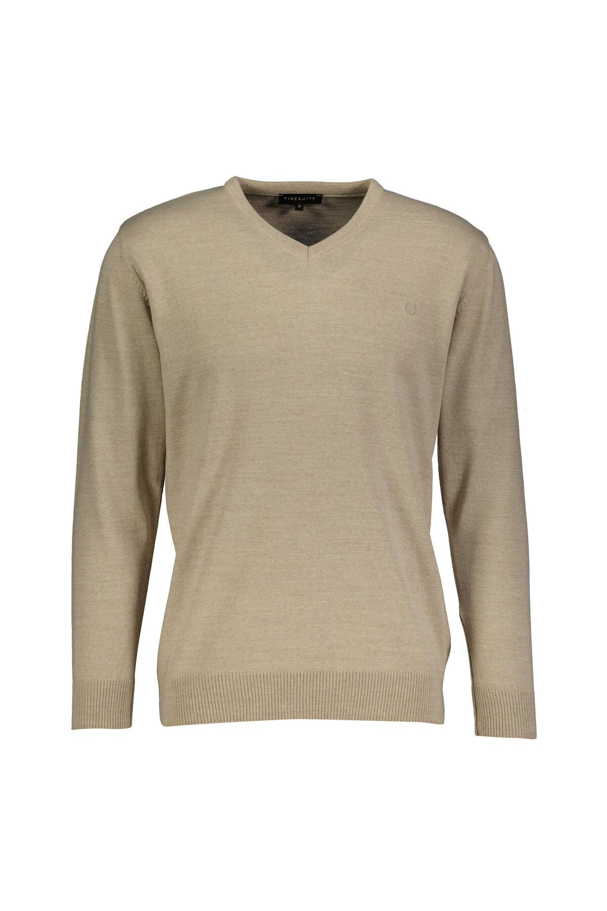 Finesuits Erkek Düz Yünlü Düz Yünlü Kazak 2522201004.DZVYR