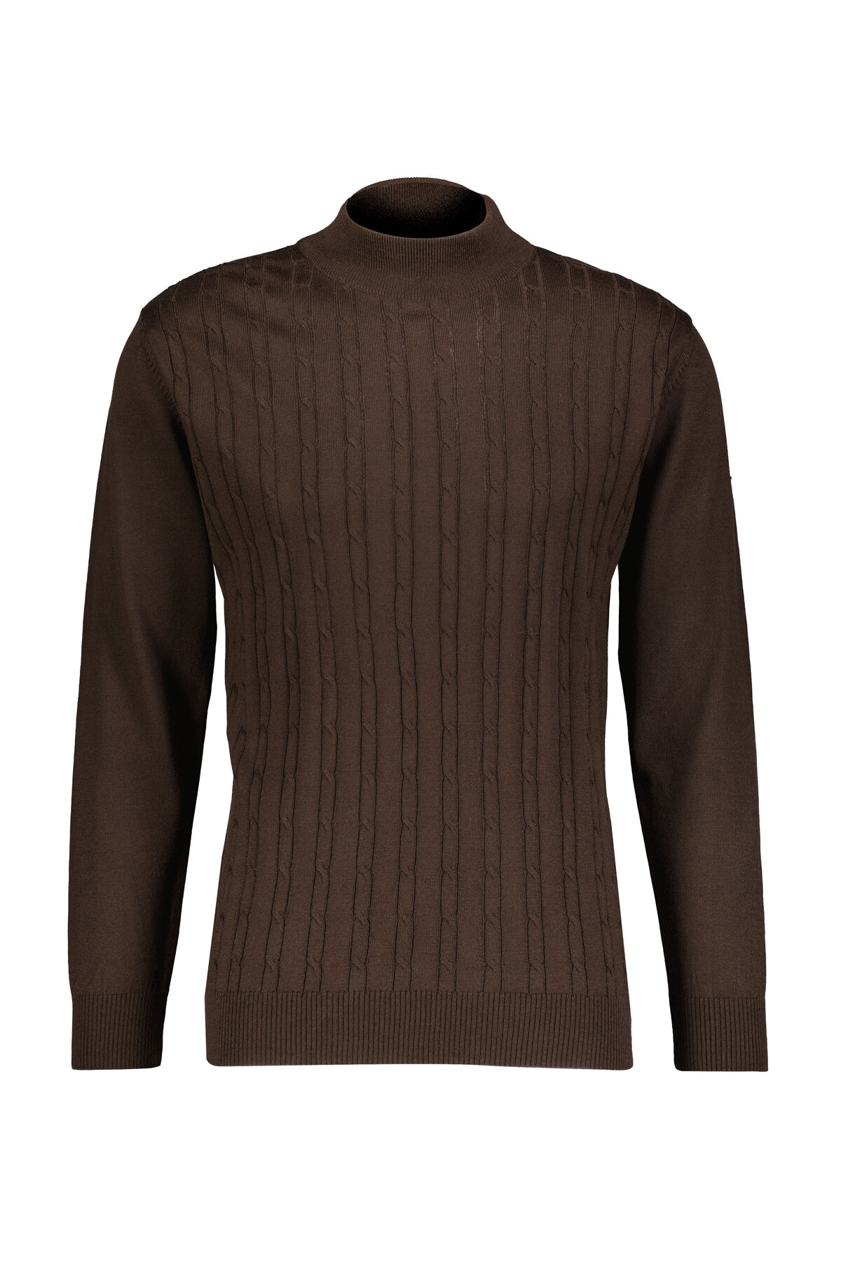 Finesuits Erkek Düz Yünlü Desenli Yünlü Kazak 2522201011.YBR