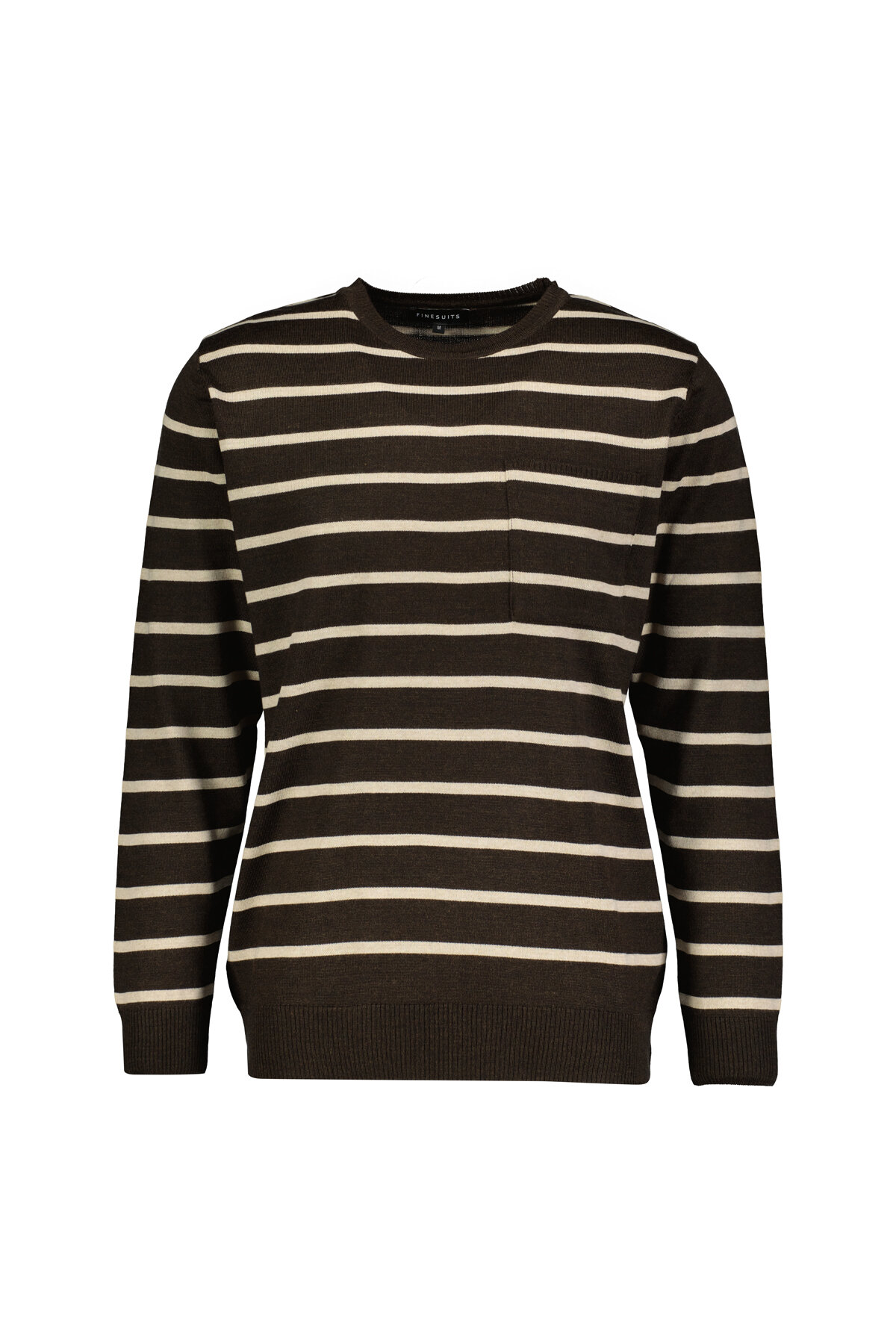 Finesuits Erkek Düz Yünlü Desenli Yünlü Kazak 2522201019.OYR