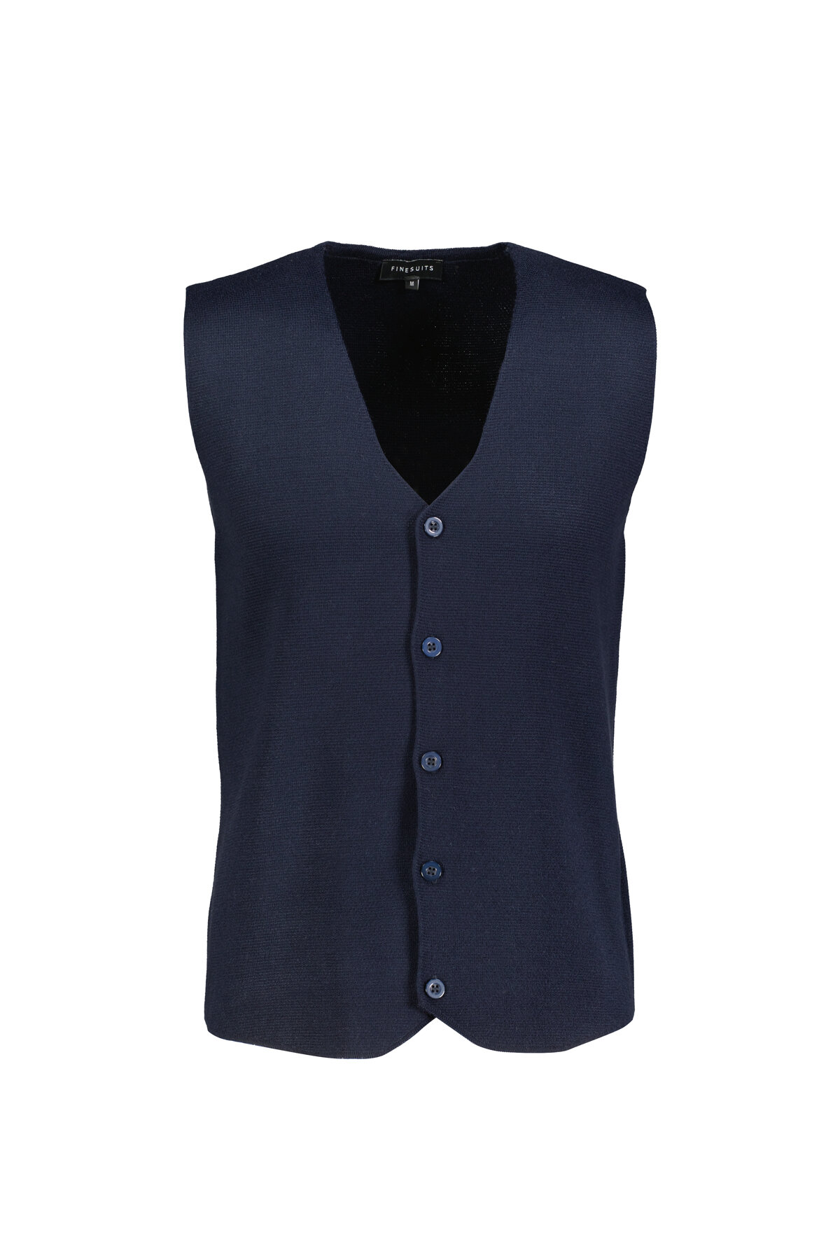 Finesuits Erkek Düz Yünlü Desenli Yünlü Yelek 2522201025.YLKR