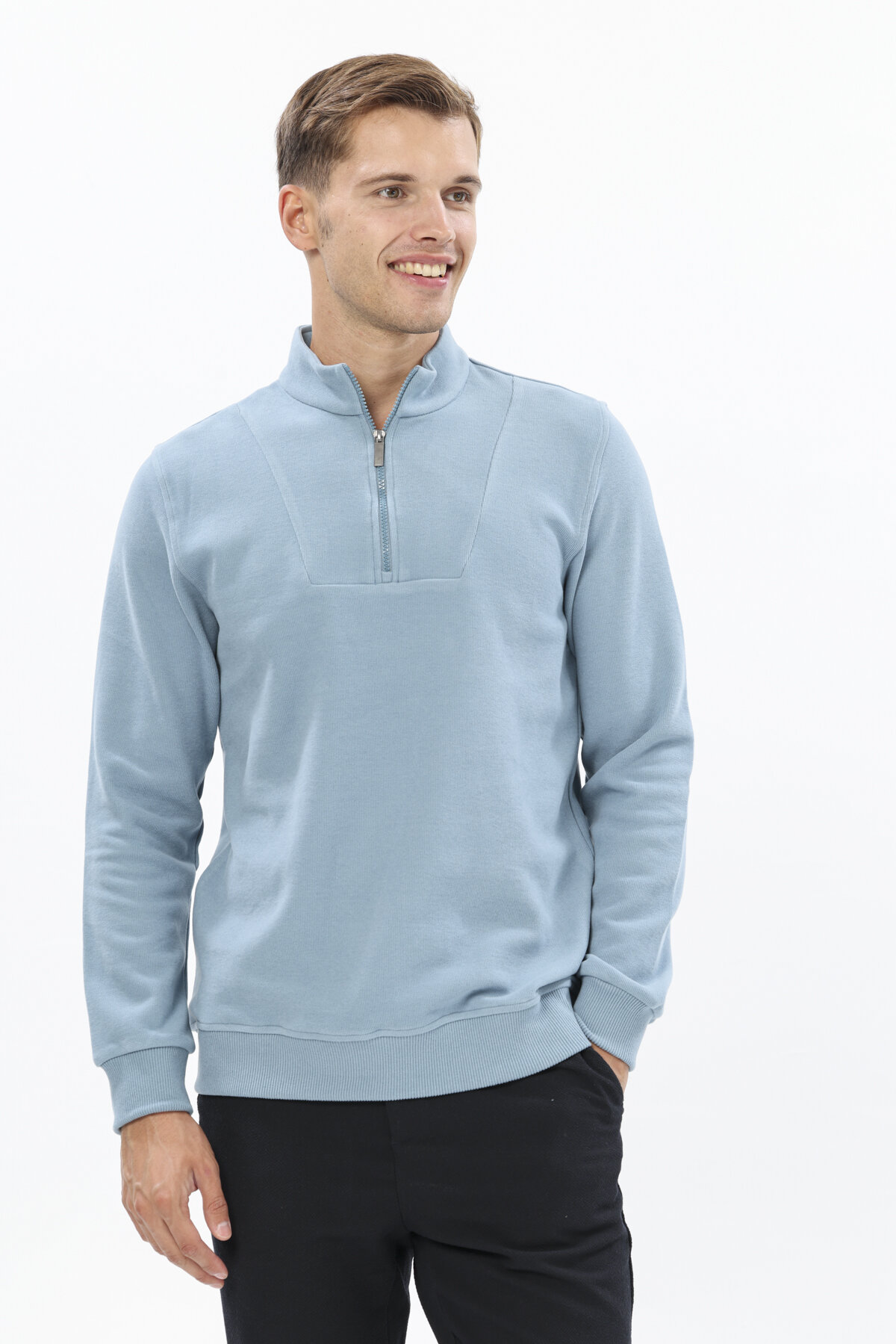 Finesuits Erkek Kadife Sweatshirt 252209020.KDFHYFR