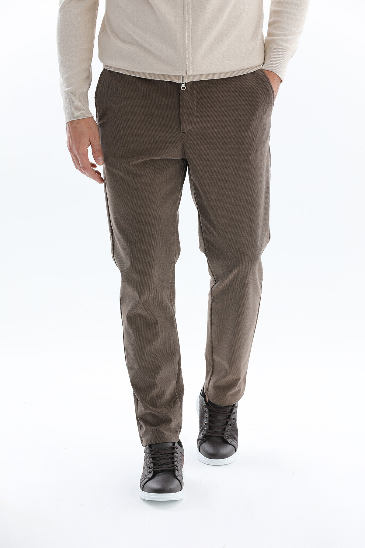 Finesuits Erkek Kadife İpli Pantolon 2522203107.KDFS