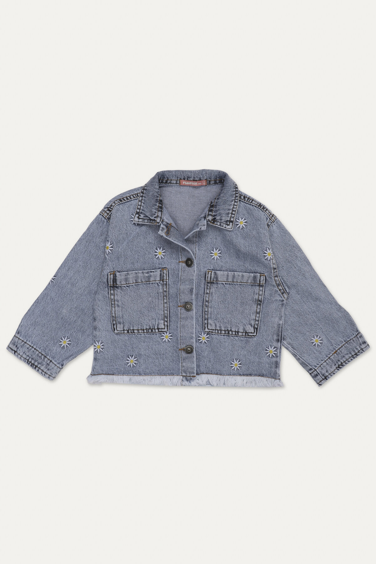 Funfair Kız Çocuk Nakışlı Kot Ceket 2516323002.J.M0271