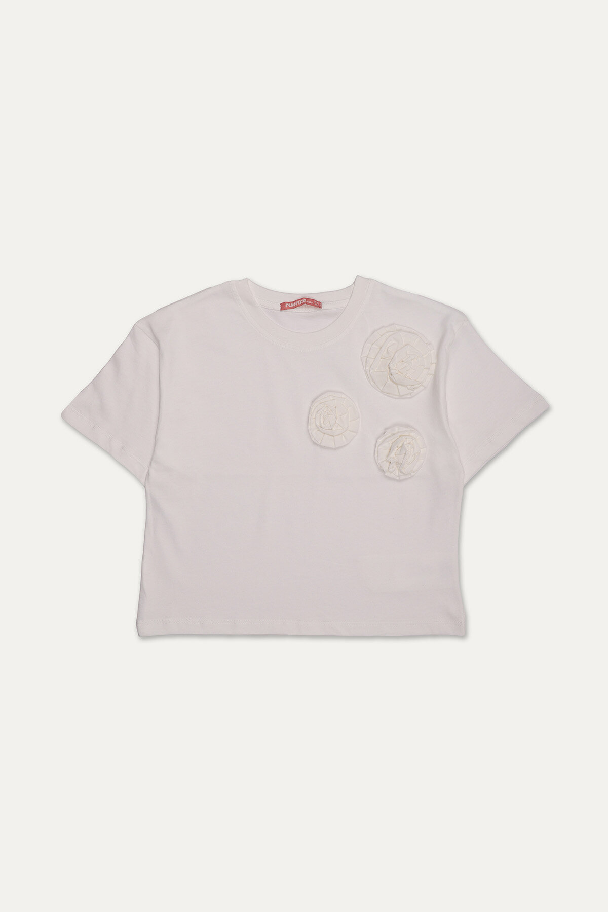 Funfair Kız Çocuk Çiçek Detaylı Tişört 2516316056.M0530