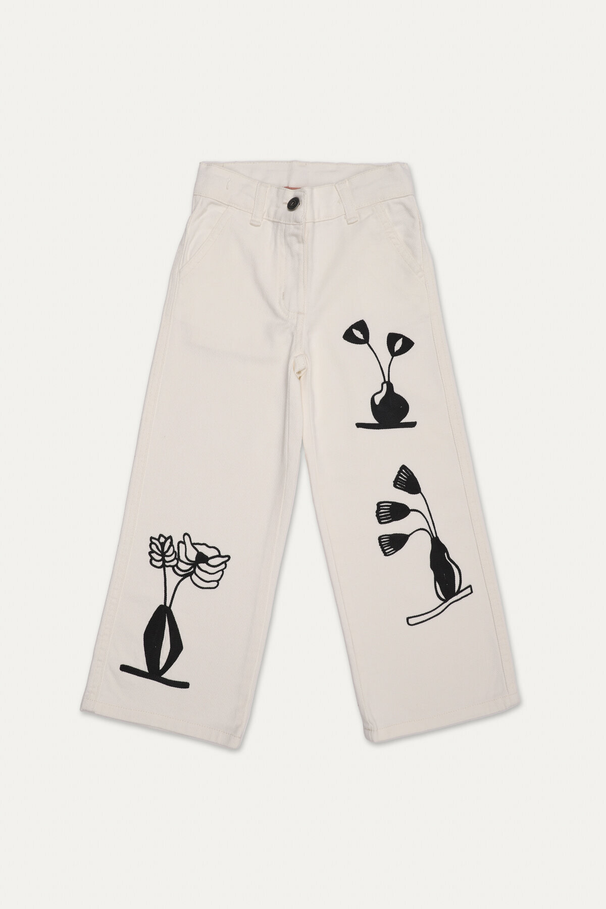 Funfair Kız Çocuk Nakışlı Gabardin Pantolon 2516307006.G.B.M0484