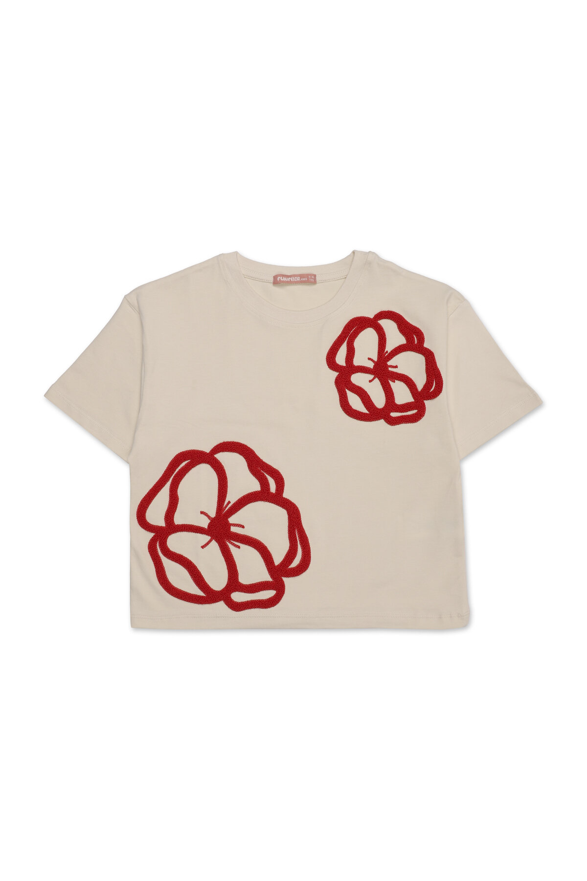 Funfair Kız Çocuk Nakışlı Crop Tişört 2516316058.M0475