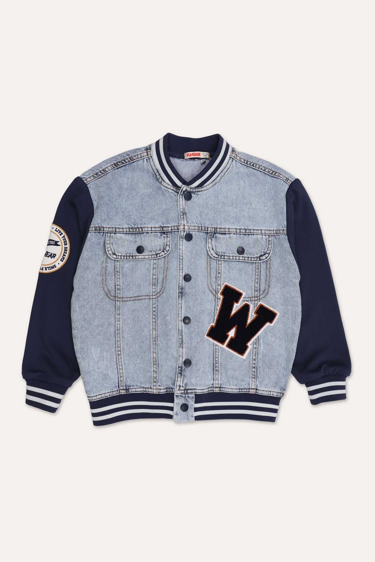 Funfair Erkek Çocuk Kot Kolej Ceket 2526201008.KJ.M7726.B