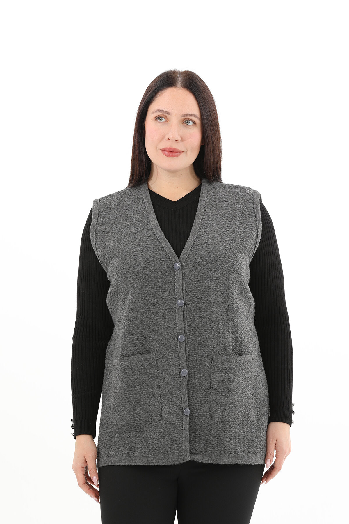 Shefame Kadın Kısa Yelek 2524BK114001