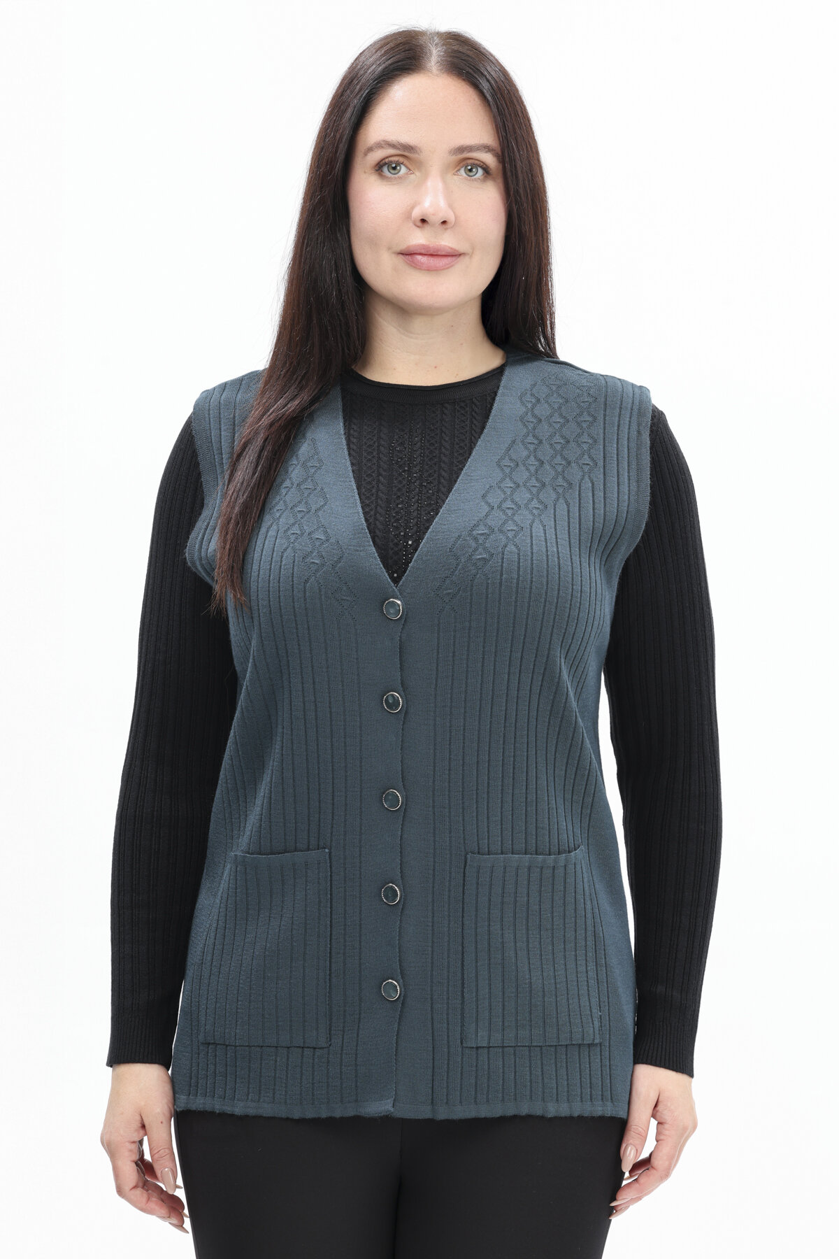 Shefame Kadın Kısa Yelek 2524BK114004