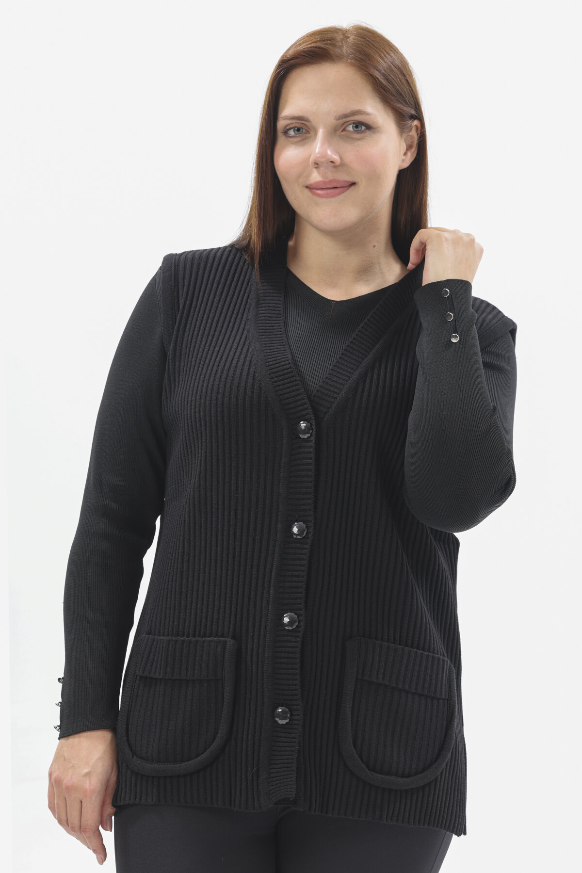 Shefame Kadın Kısa Yelek 2524BK114005